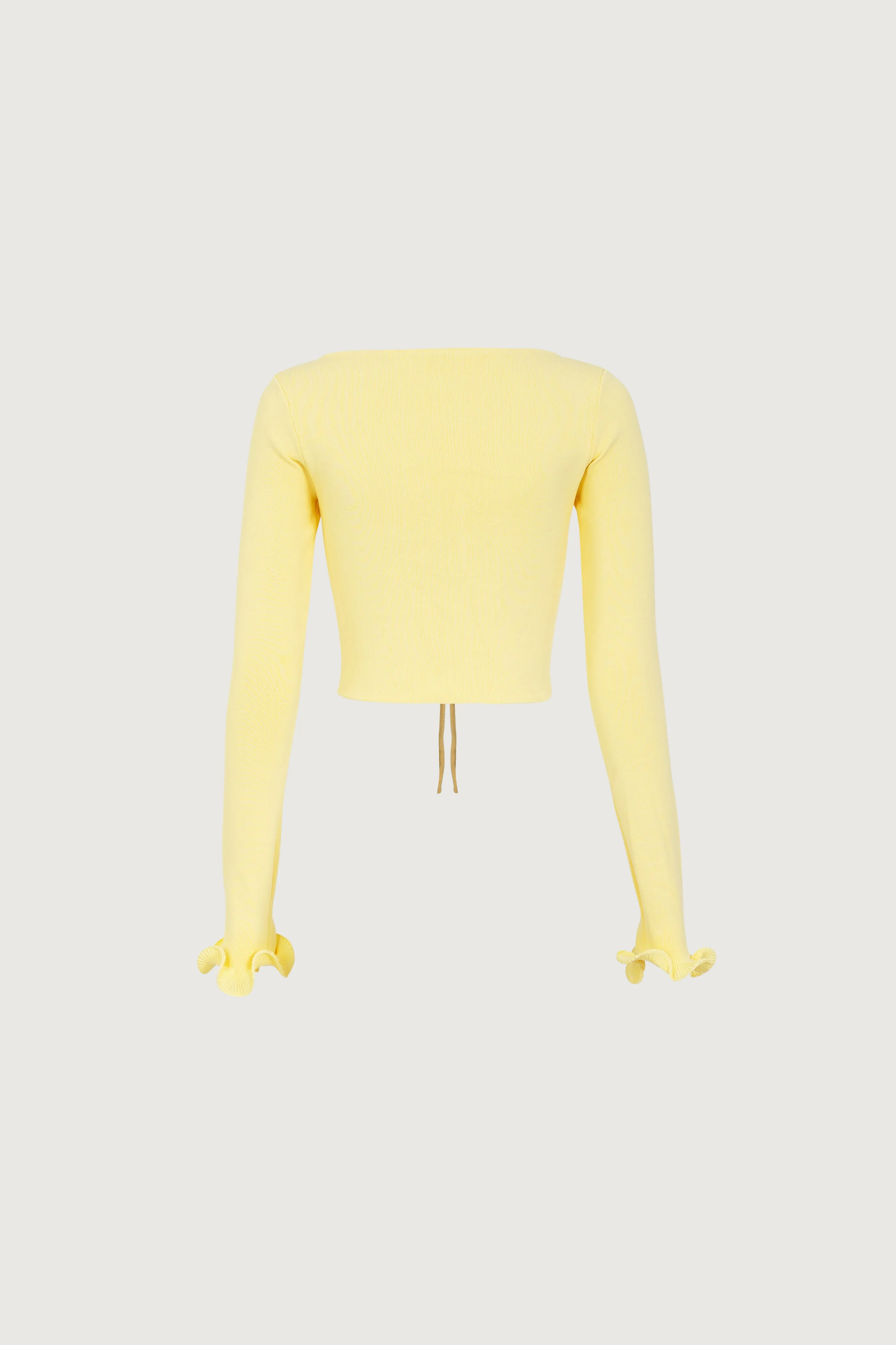 Ruffle Hem Top (Butter Yellow) sold by SAME product image thumbnail 5