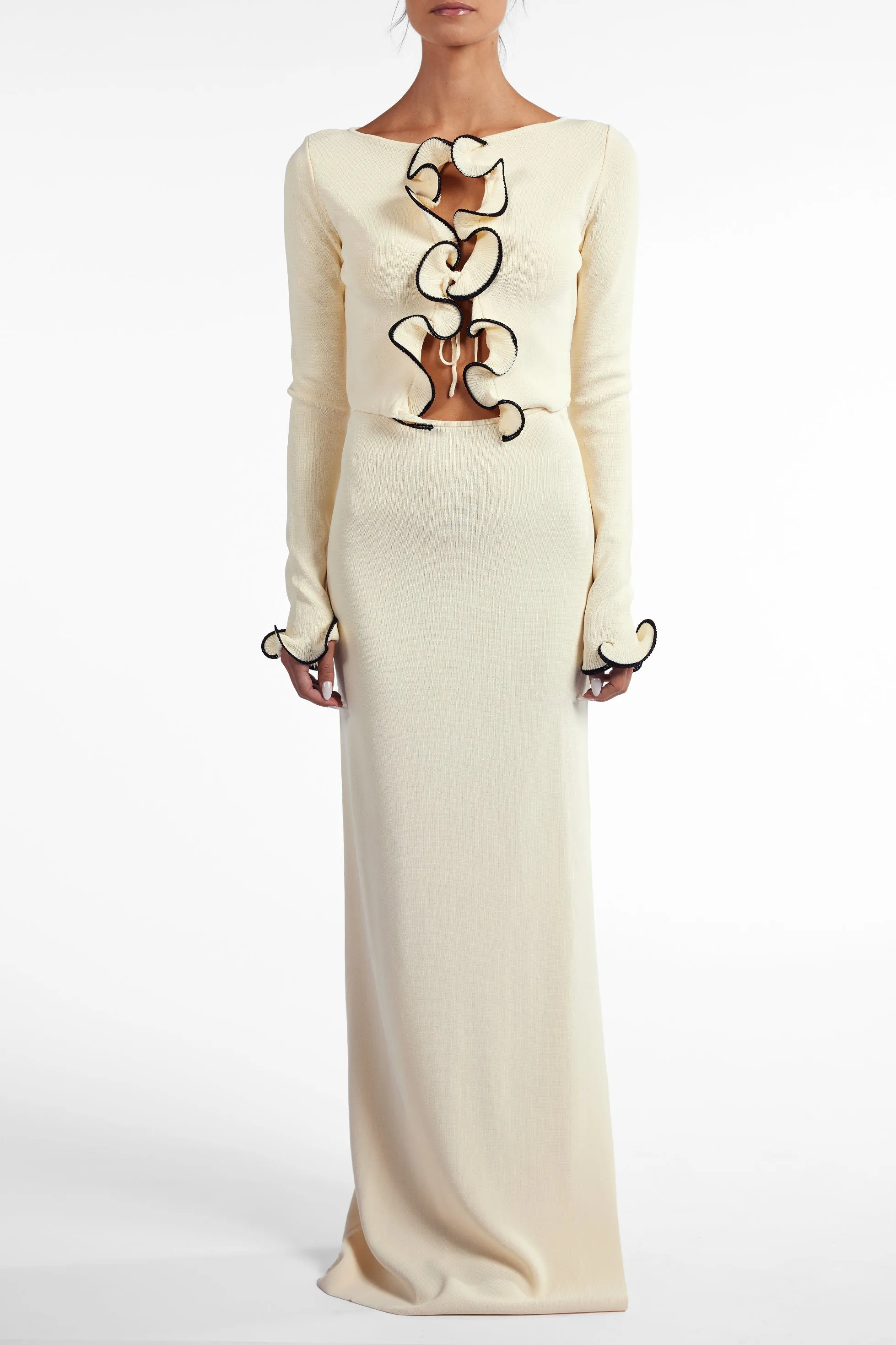 Maxi Skirt (Cream) sold by SAME product image thumbnail 3