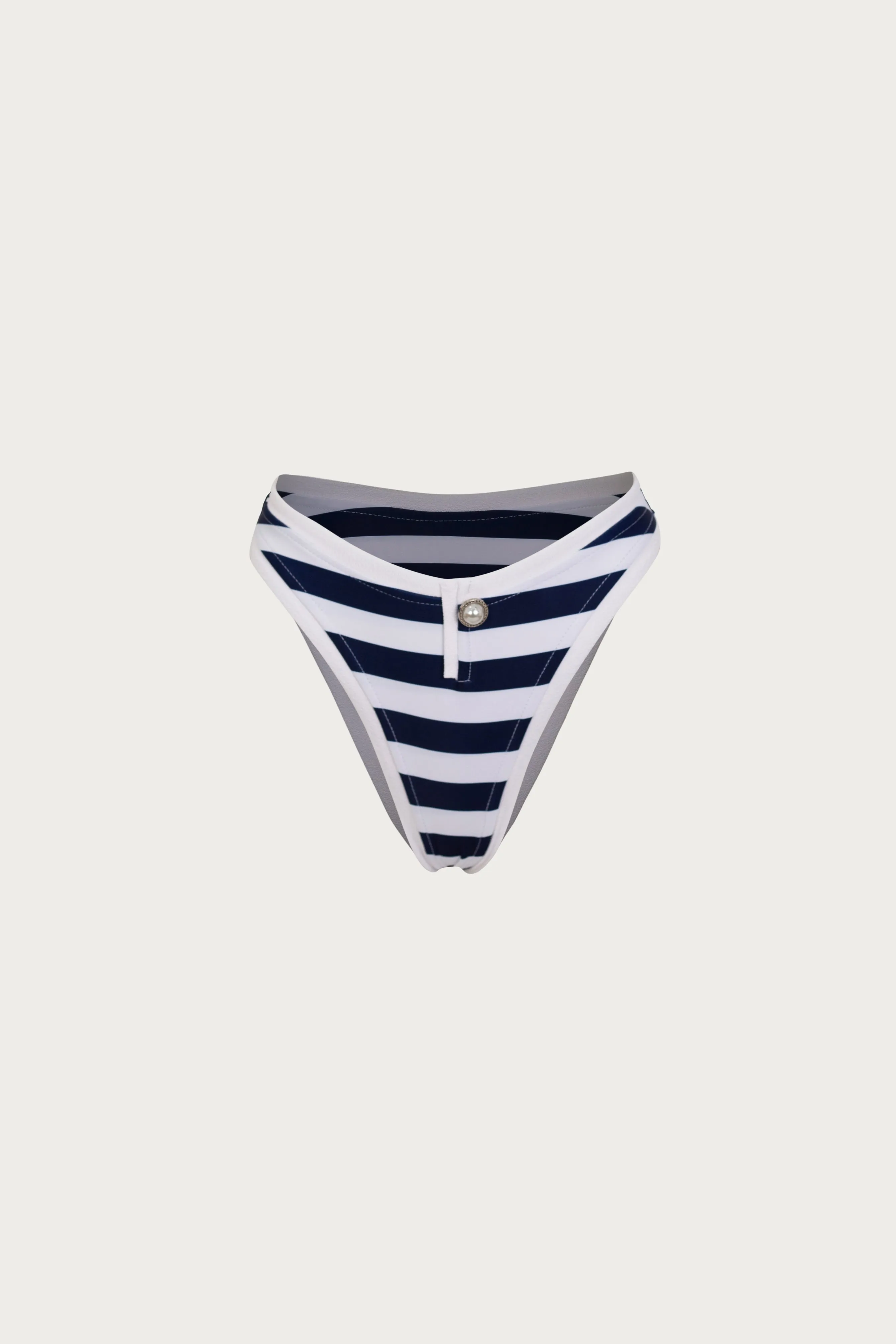 The Grace Bottom (Navy Cream Stripe/White) sold by SAME