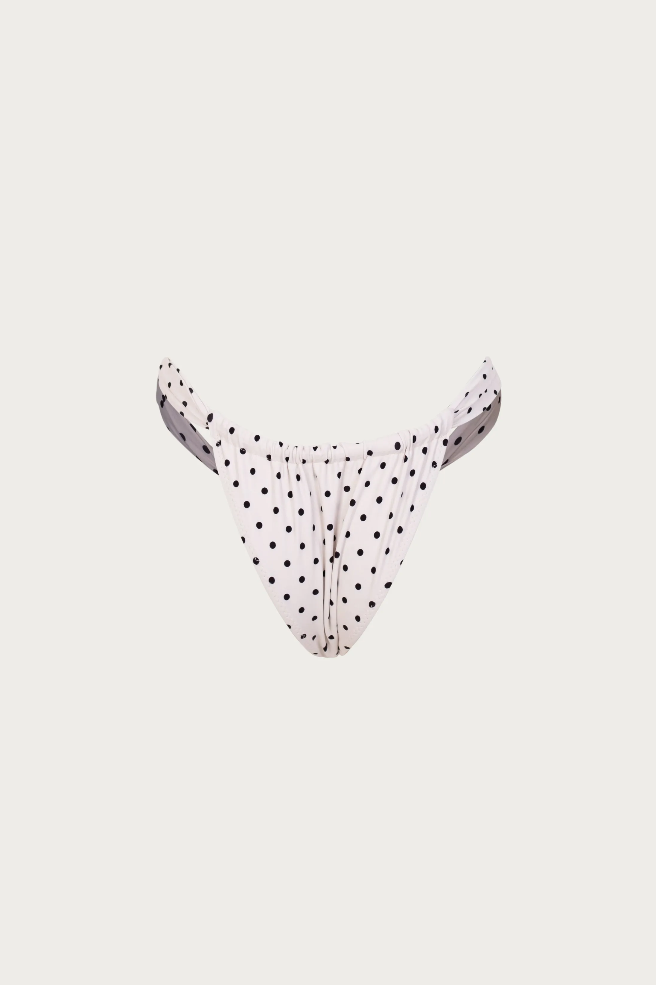Ruched Bottom (Cream Black Polka Dot) sold by SAME product image thumbnail 5