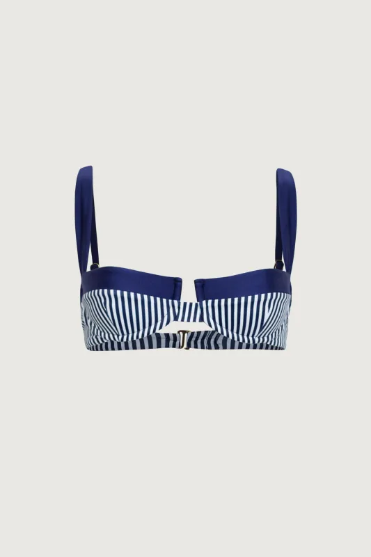 Underwire Top (Navy Pinstripe/Navy) sold by SAME