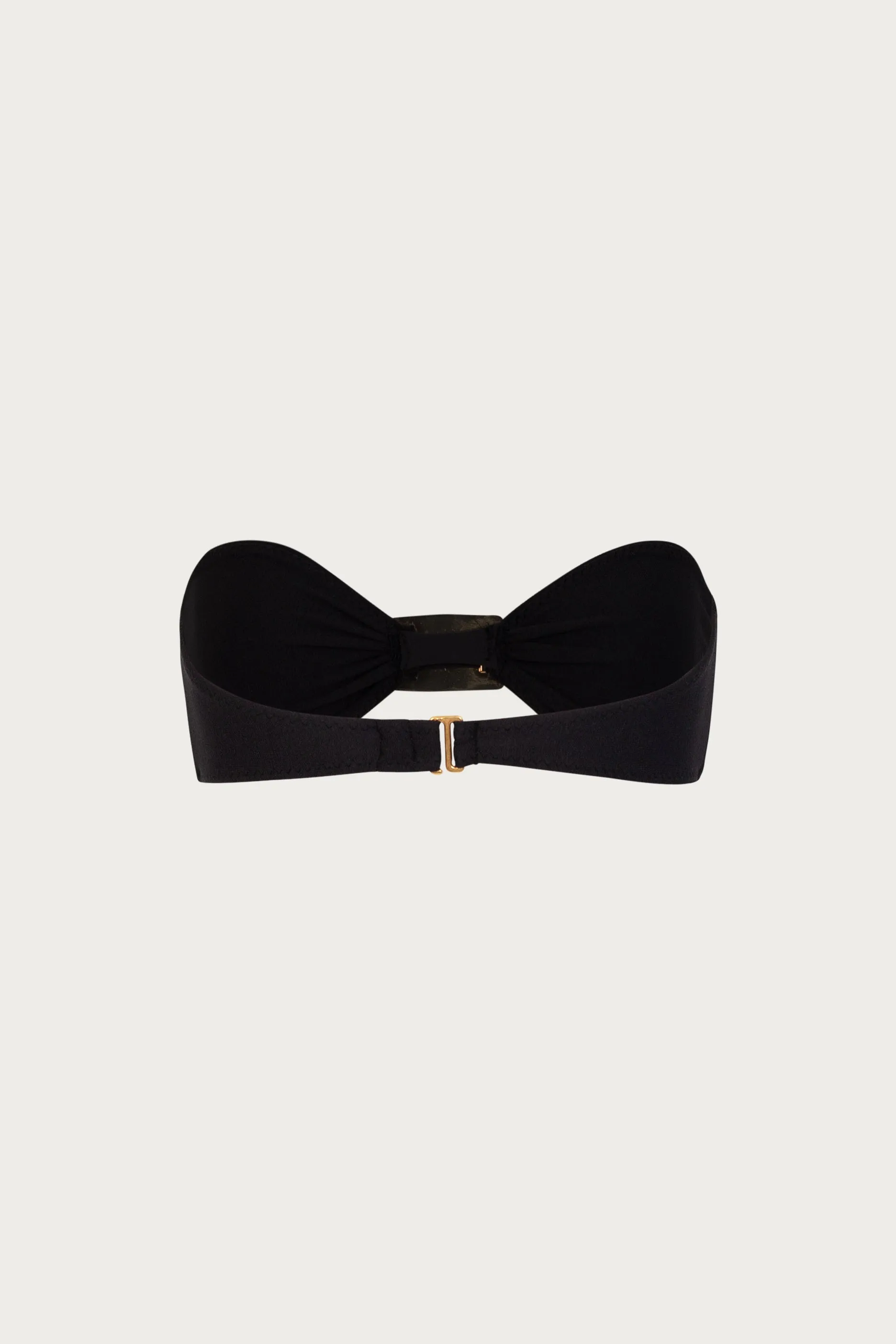 Hammered Bandeau Top (Faux Suede Black) sold by SAME product image thumbnail 3