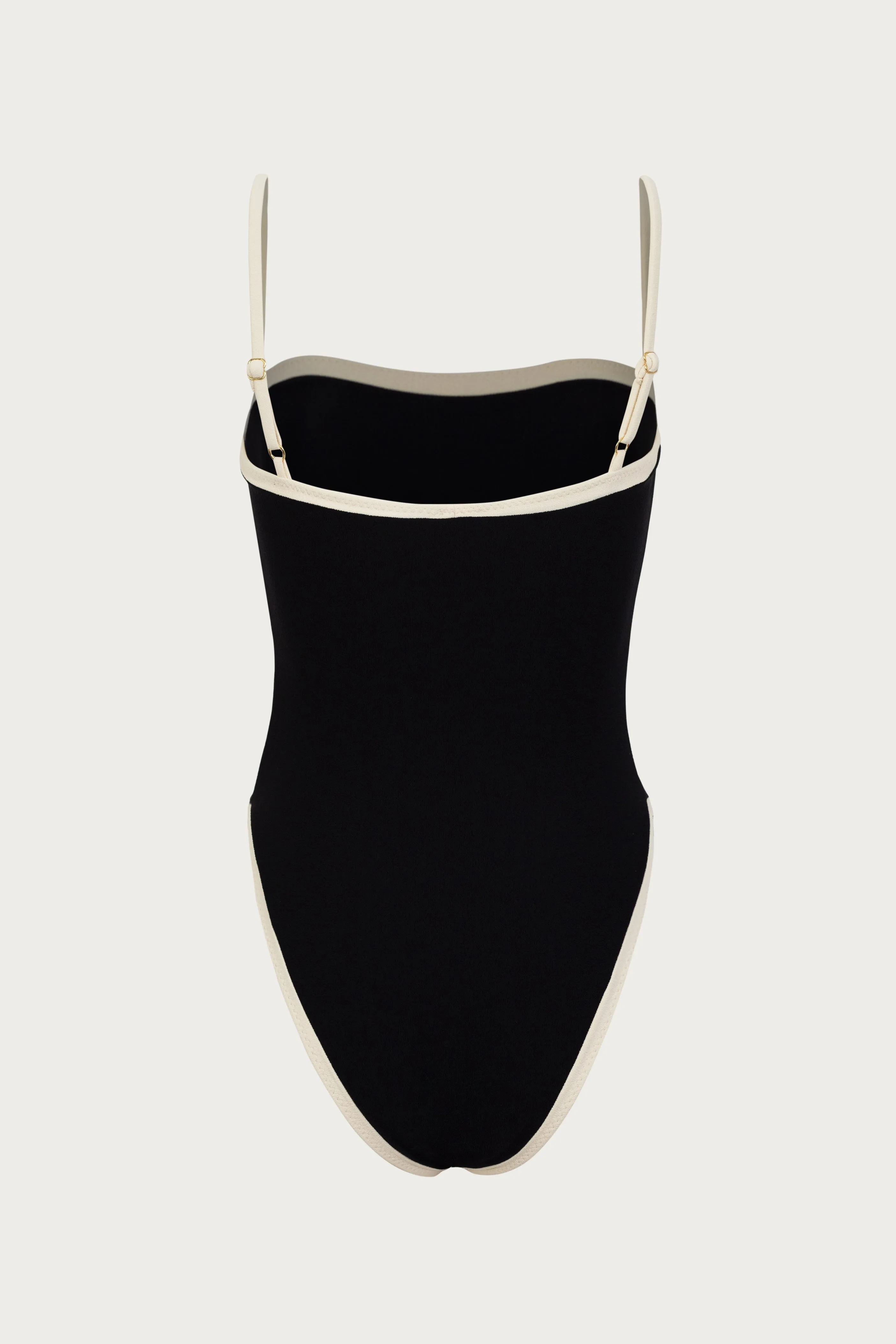 Colorblock One Piece (Faux Suede Black/Cream) sold by SAME product image thumbnail 5