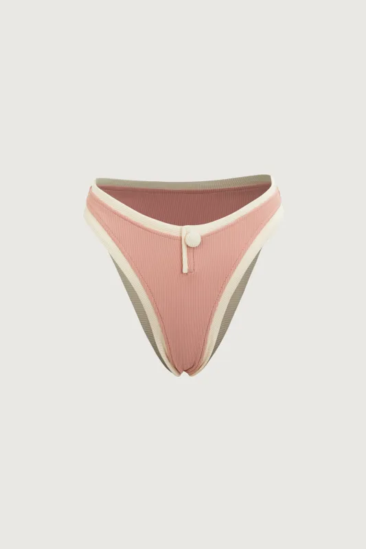 The Grace Bottom (Ribbed Blush/Cream) sold by SAME