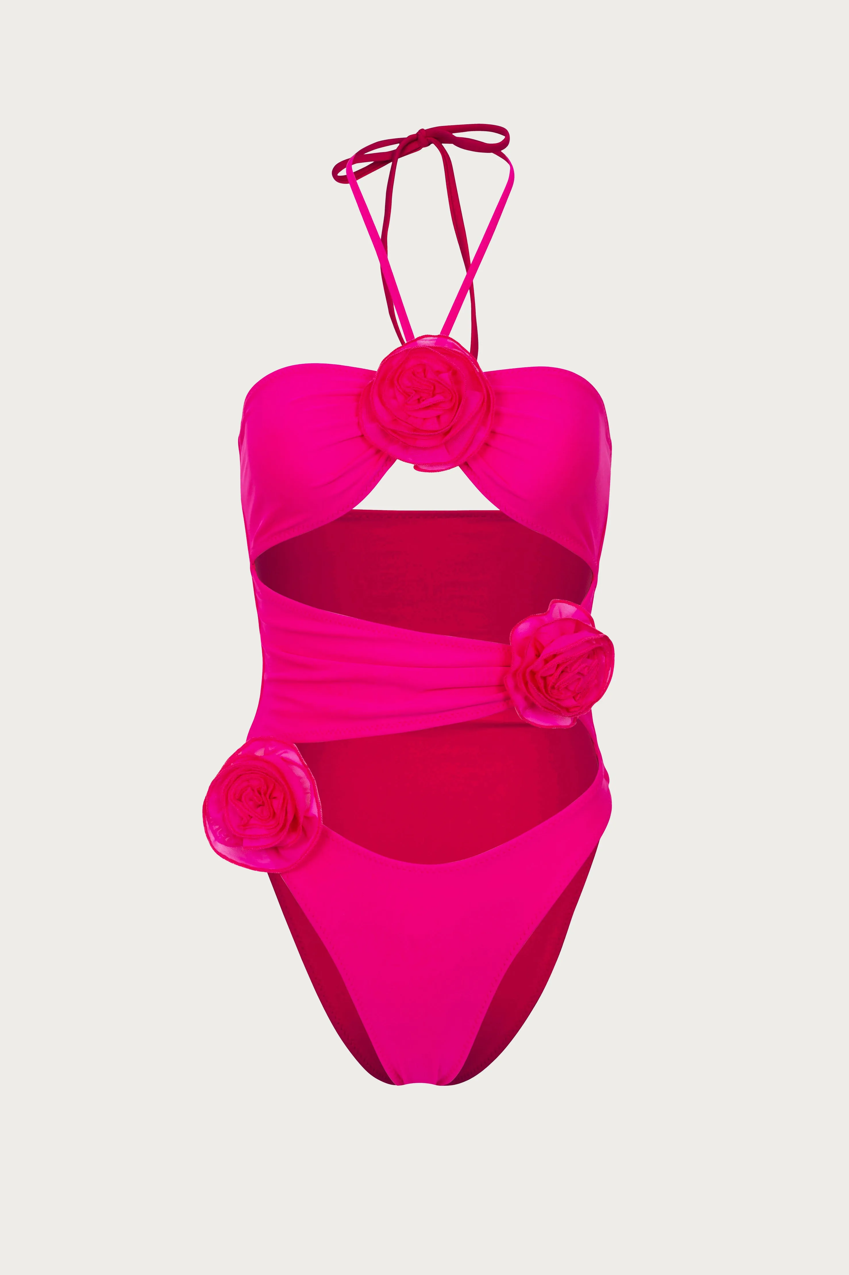 Rose Cut Out One Piece (Fuchsia/Fuchsia) sold by SAME
