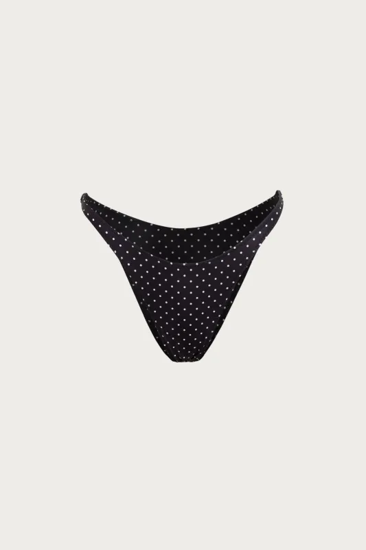 90s Bottom (Black Cream Polka Dot) sold by SAME