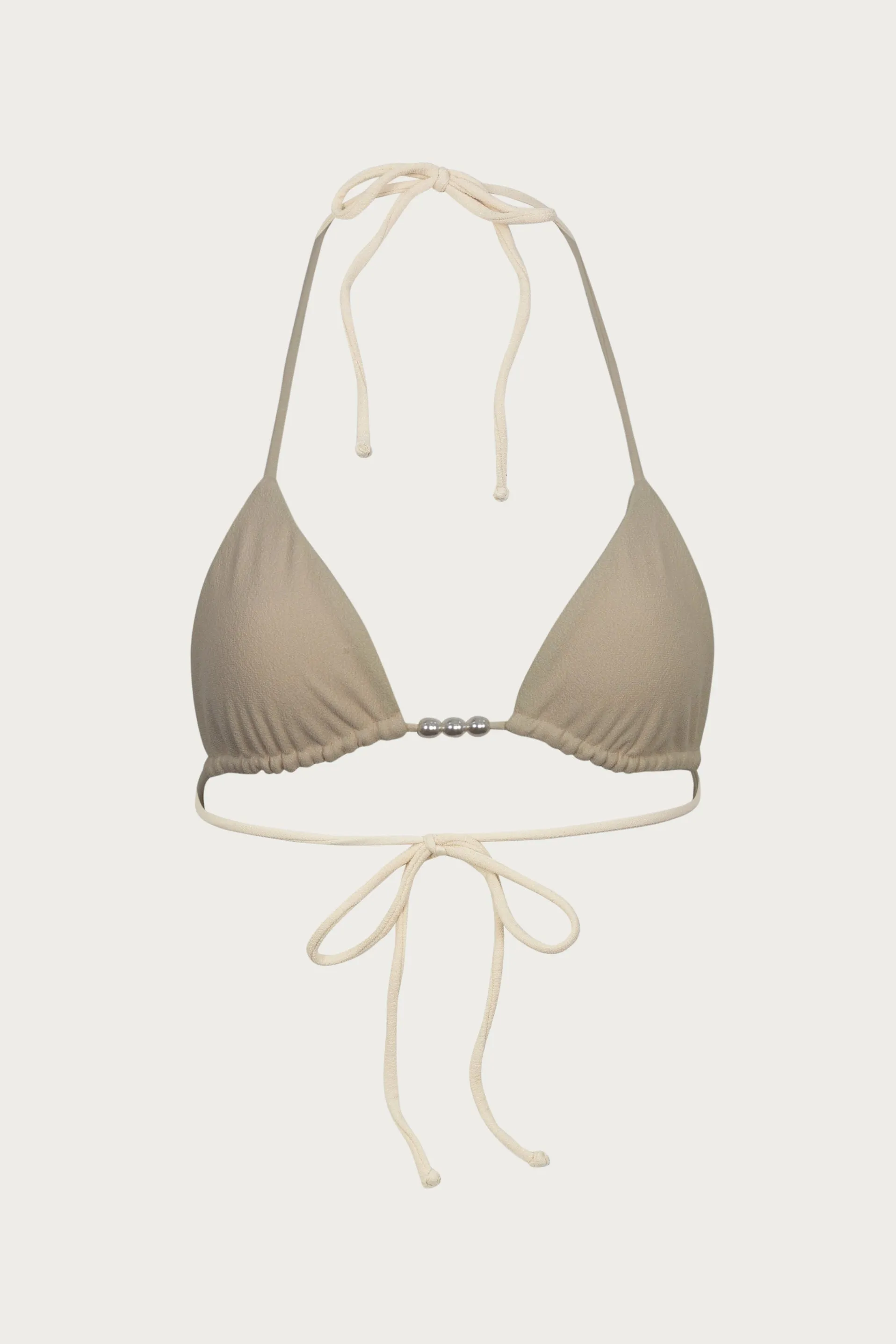 Beaded Triangle Top (Faux Suede Cream) sold by SAME product image thumbnail 3