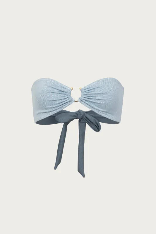 Pierced Bandeau Top (Denim) sold by SAME