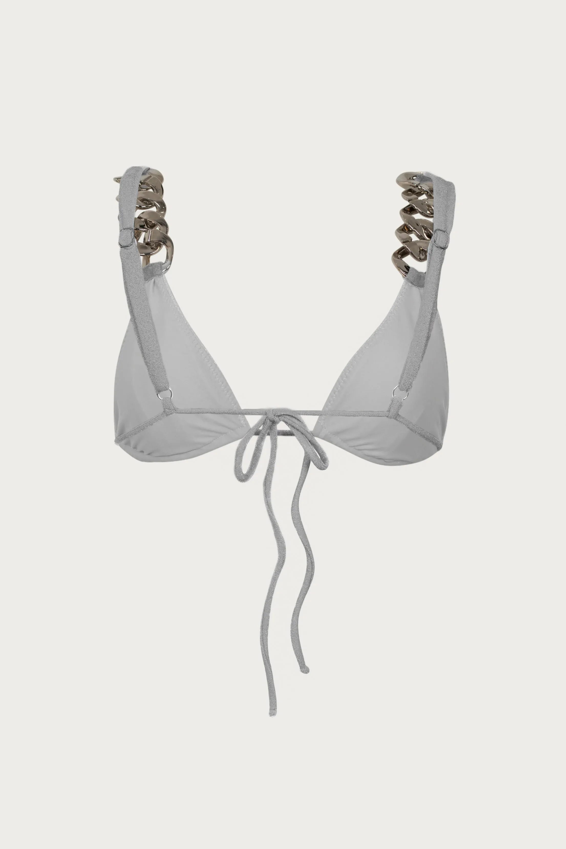 Silver Chain Triangle Top (Silver Shimmer Lurex) sold by SAME product image thumbnail 3