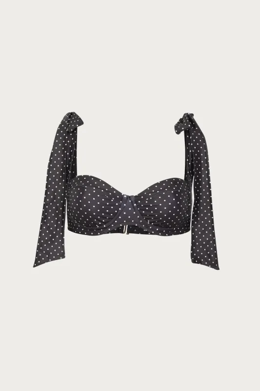 Lady Bra (Black Cream Polka Dot) sold by SAME