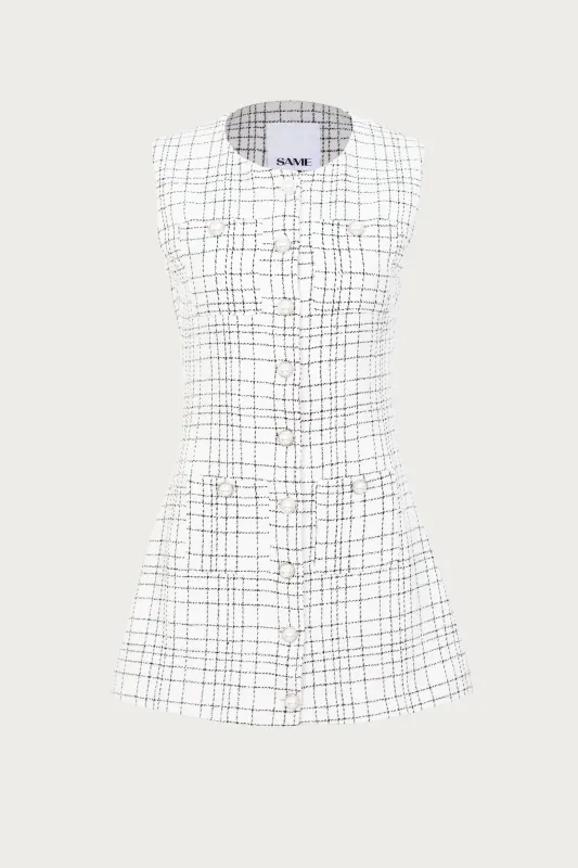 Grace Dress (White Tweed) sold by SAME