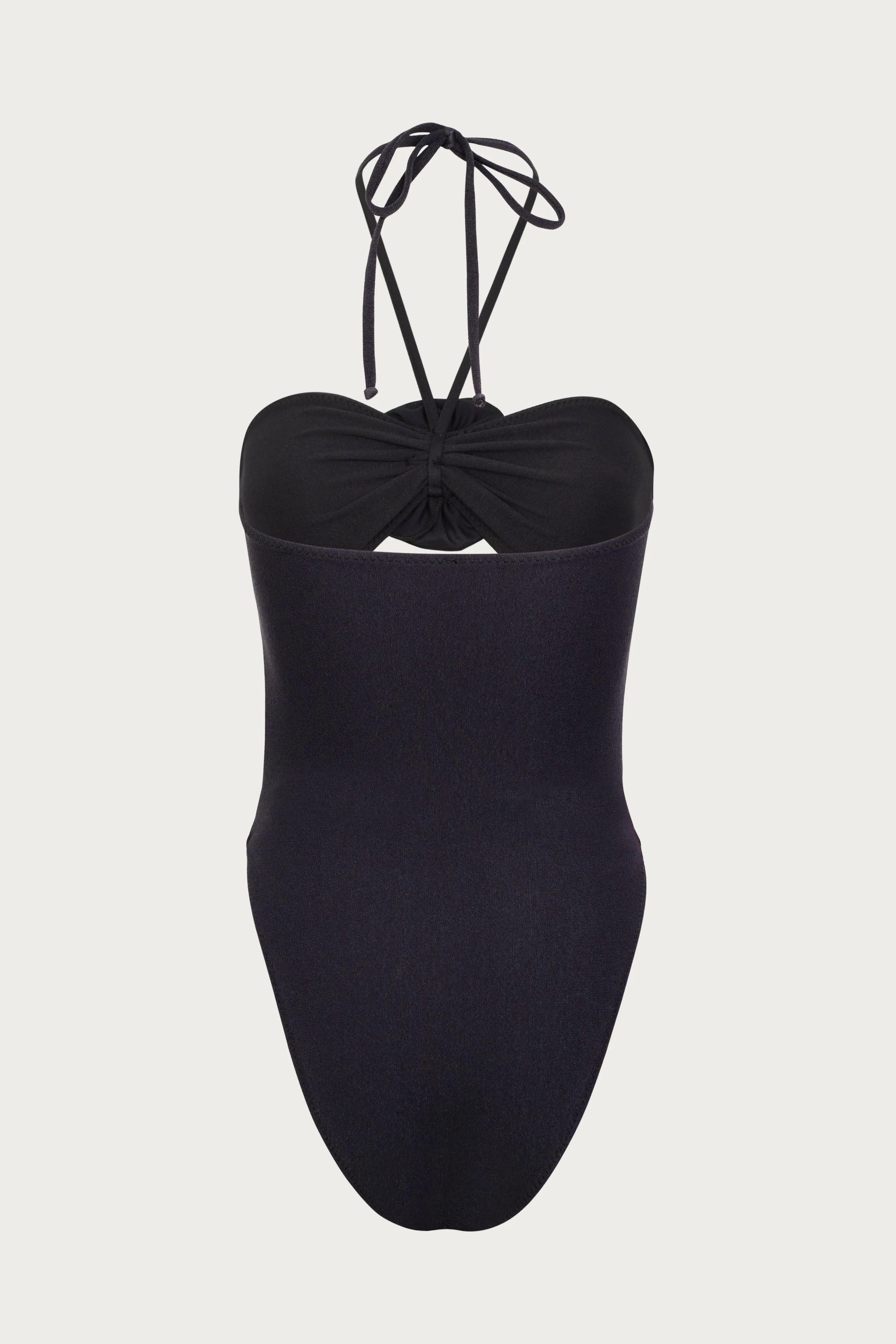 Rose Cut Out One Piece (Faux Suede Black/Black) sold by SAME product image thumbnail 3