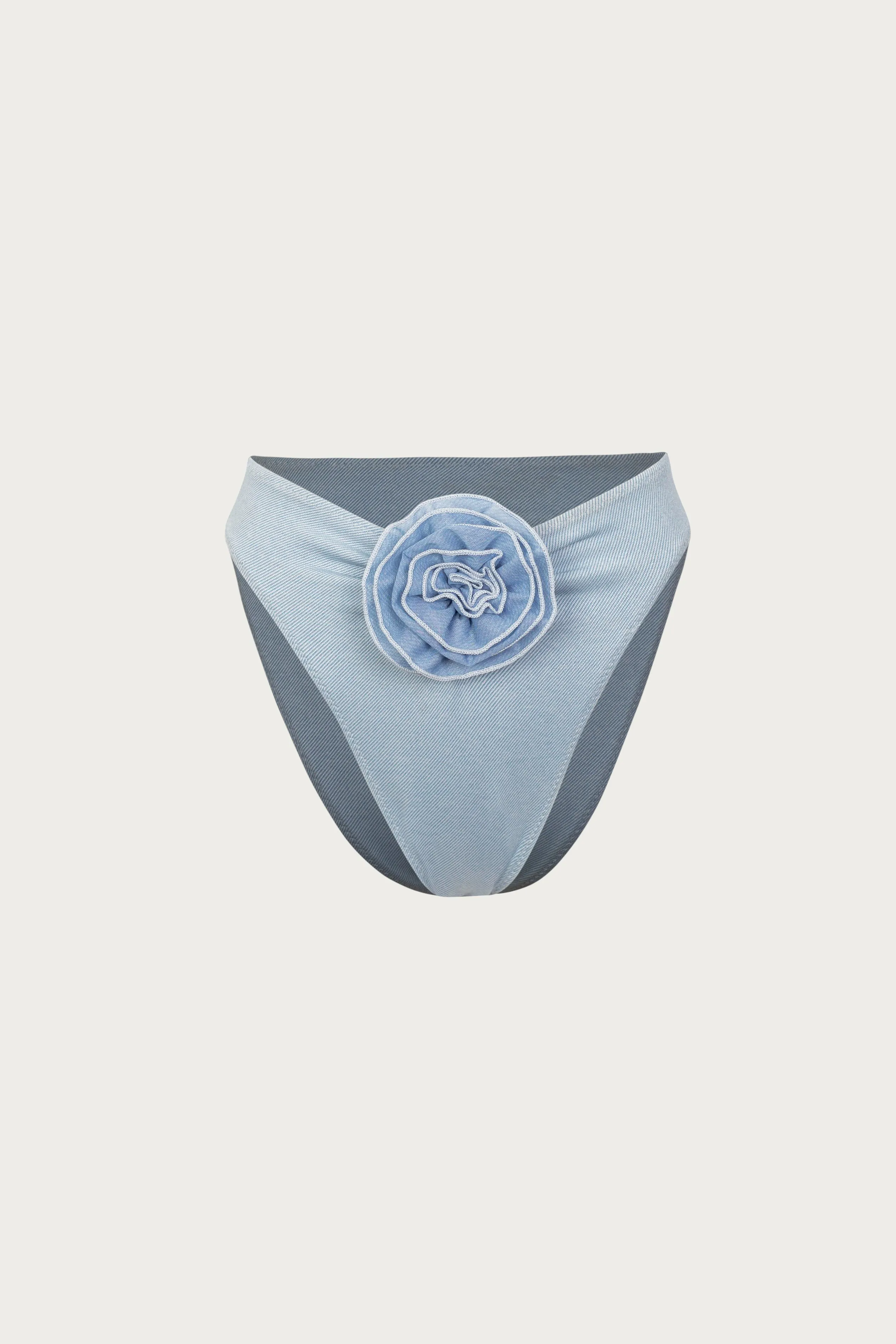 Rose High Rise Bottom (Denim/Denim) sold by SAME