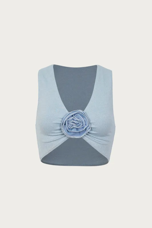Rose Tank Top (Denim/Denim) sold by SAME