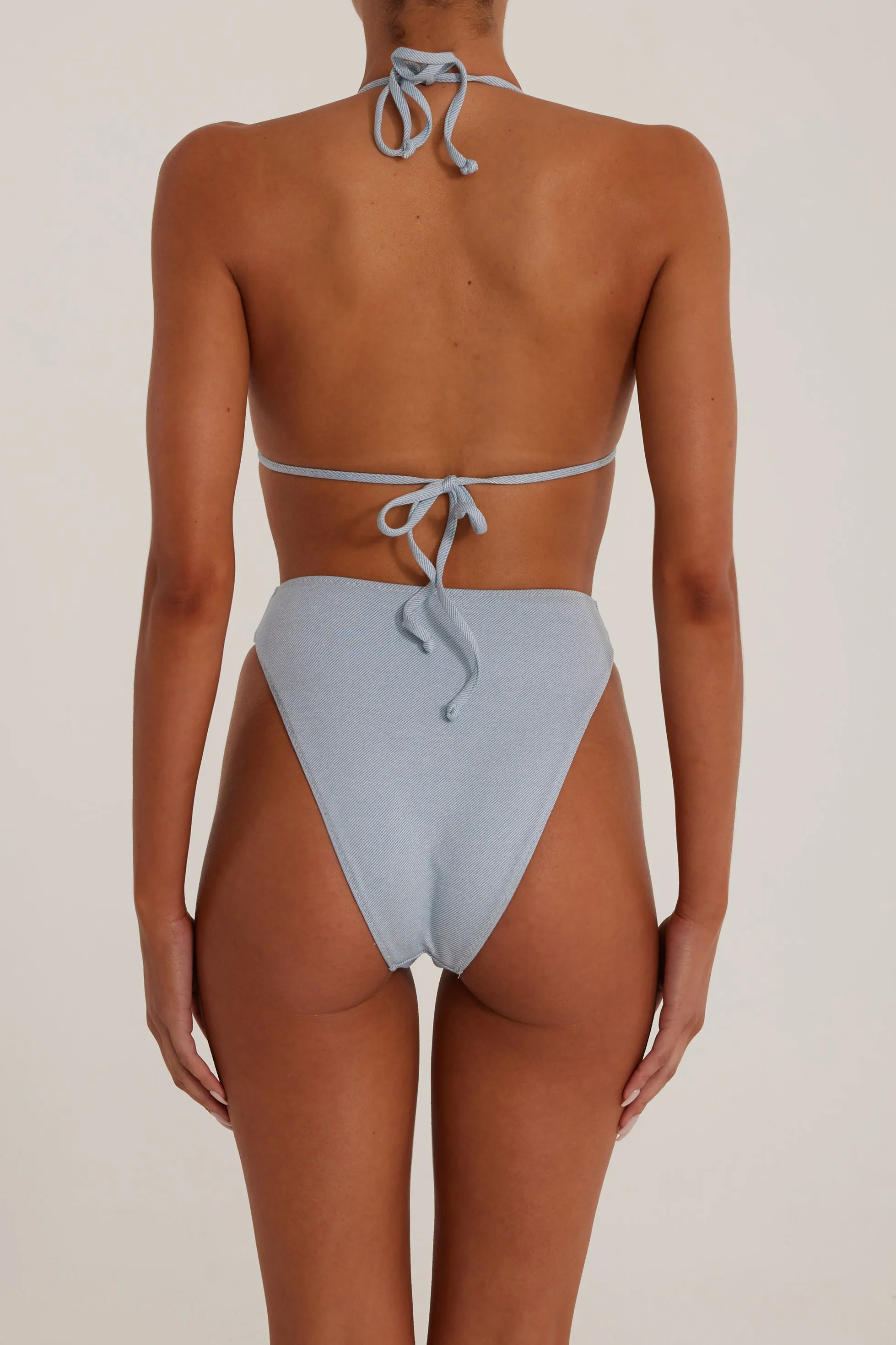 Rose Triangle Top (Denim/Denim) sold by SAME product image thumbnail 4