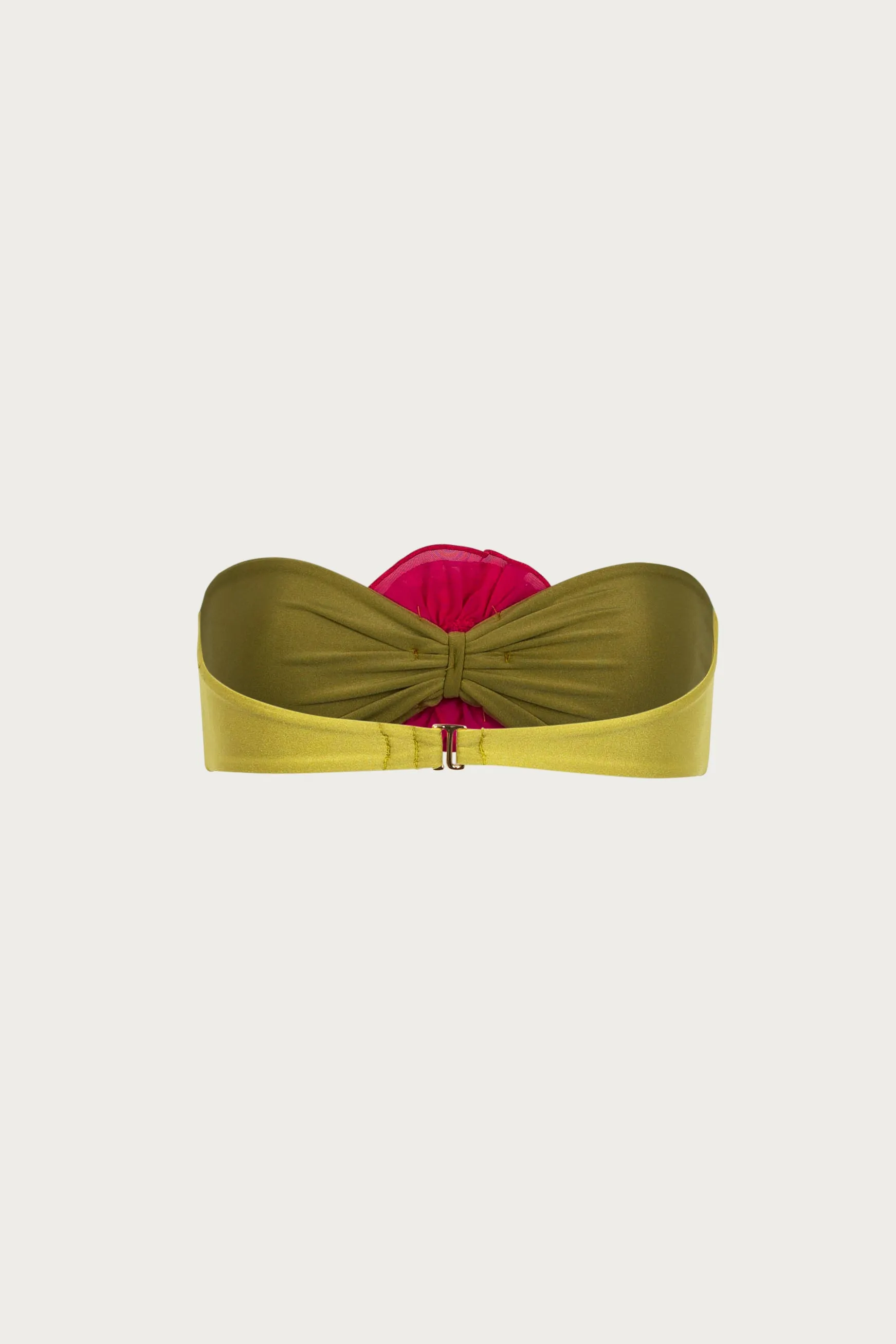 Rose Bandeau Top (Green/Fuchsia) sold by SAME product image thumbnail 3