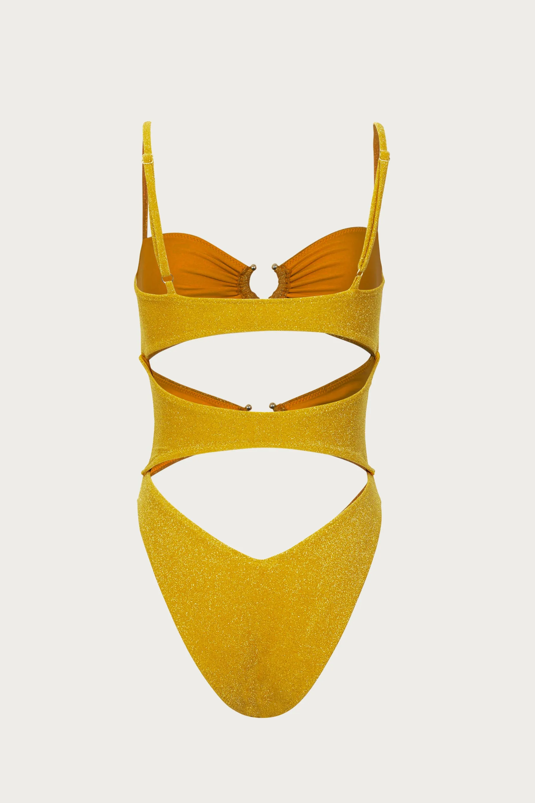 Pierced One Piece (Gold Shimmer Lurex) sold by SAME product image thumbnail 3