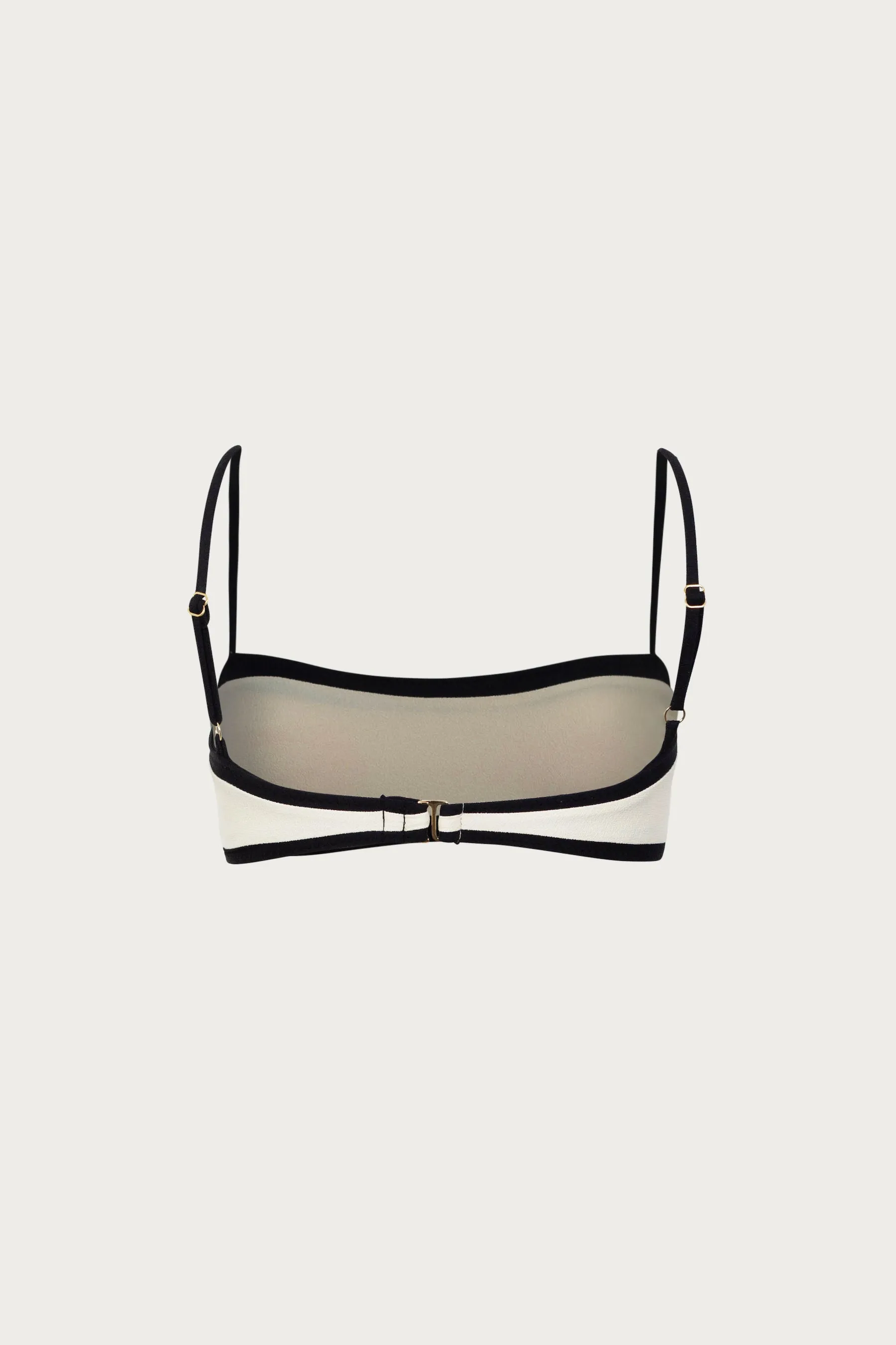 Bandeau Top (Faux Suede Cream/Black) sold by SAME product image thumbnail 5