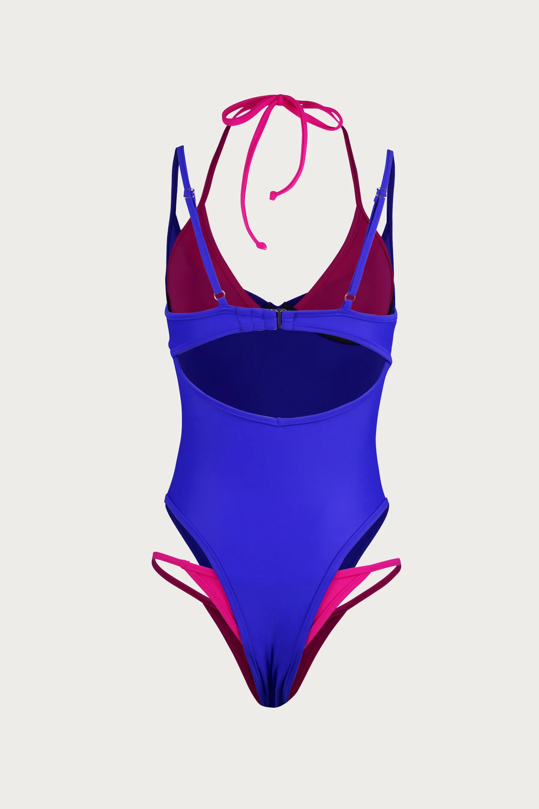 Double Layer One Piece (Cobalt Blue/Fuchsia) sold by SAME product image thumbnail 5