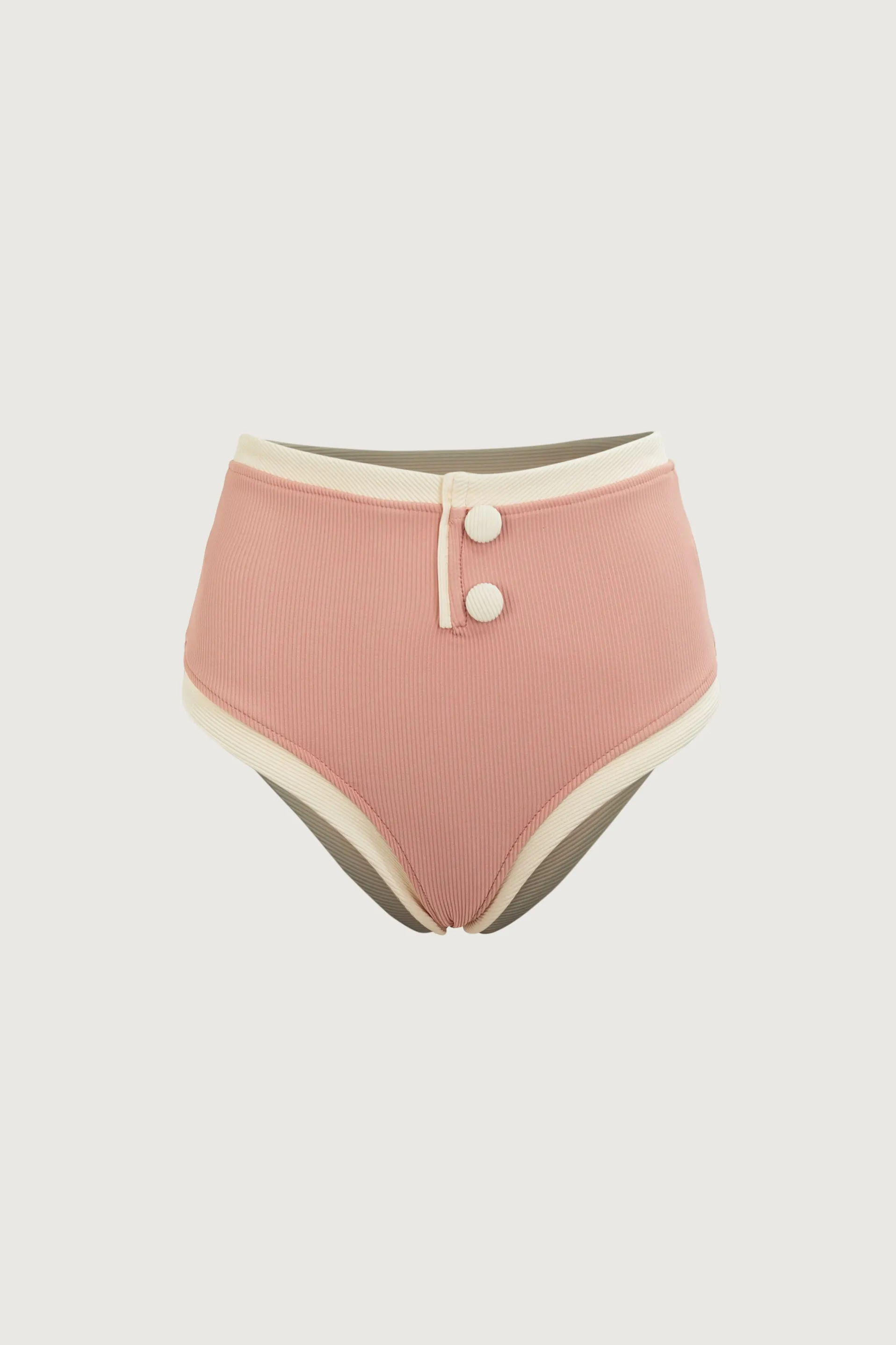 The Grace High Rise (Ribbed Blush/Cream) sold by SAME