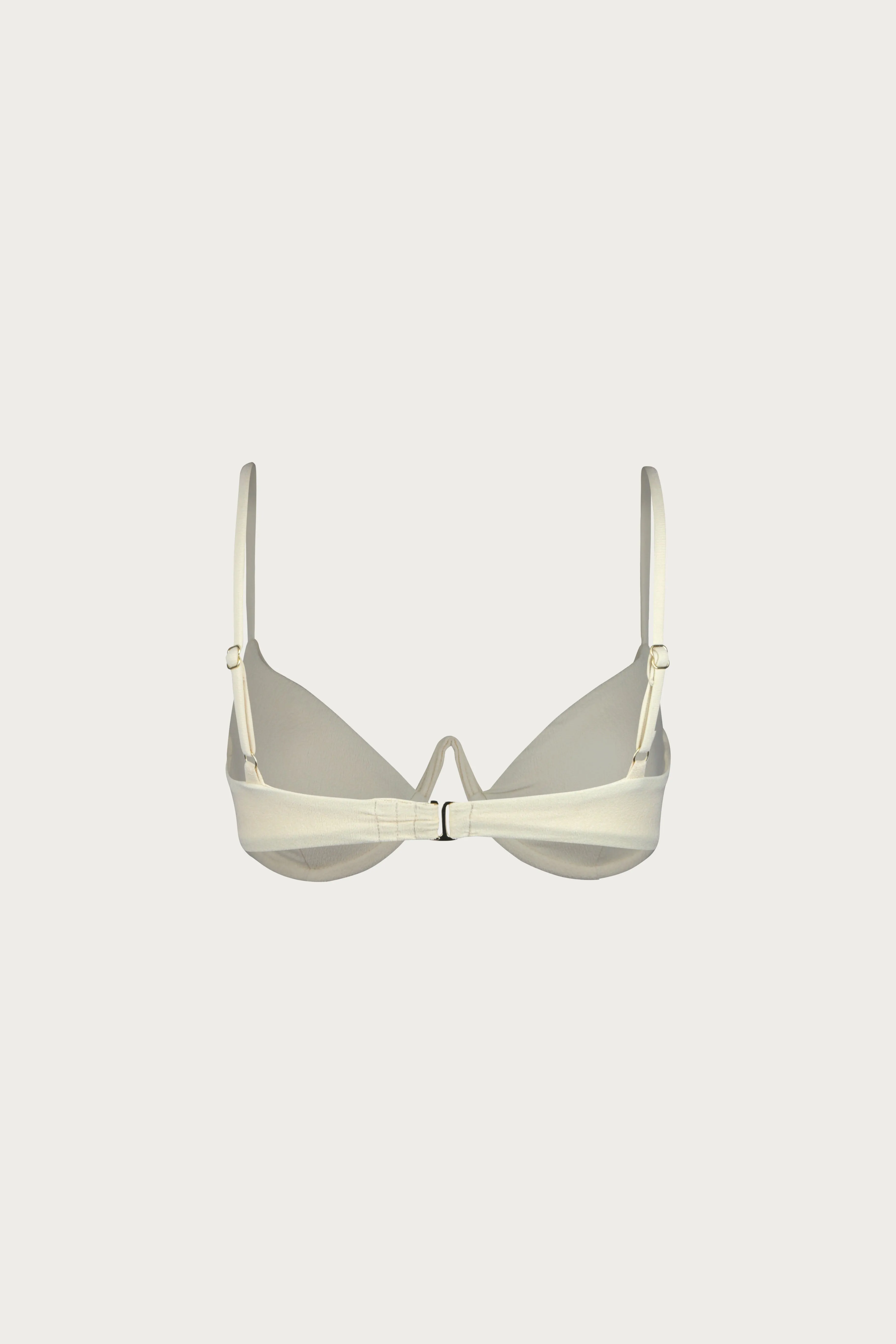 V Underwire Bra (Faux Suede Cream) sold by SAME product image thumbnail 2
