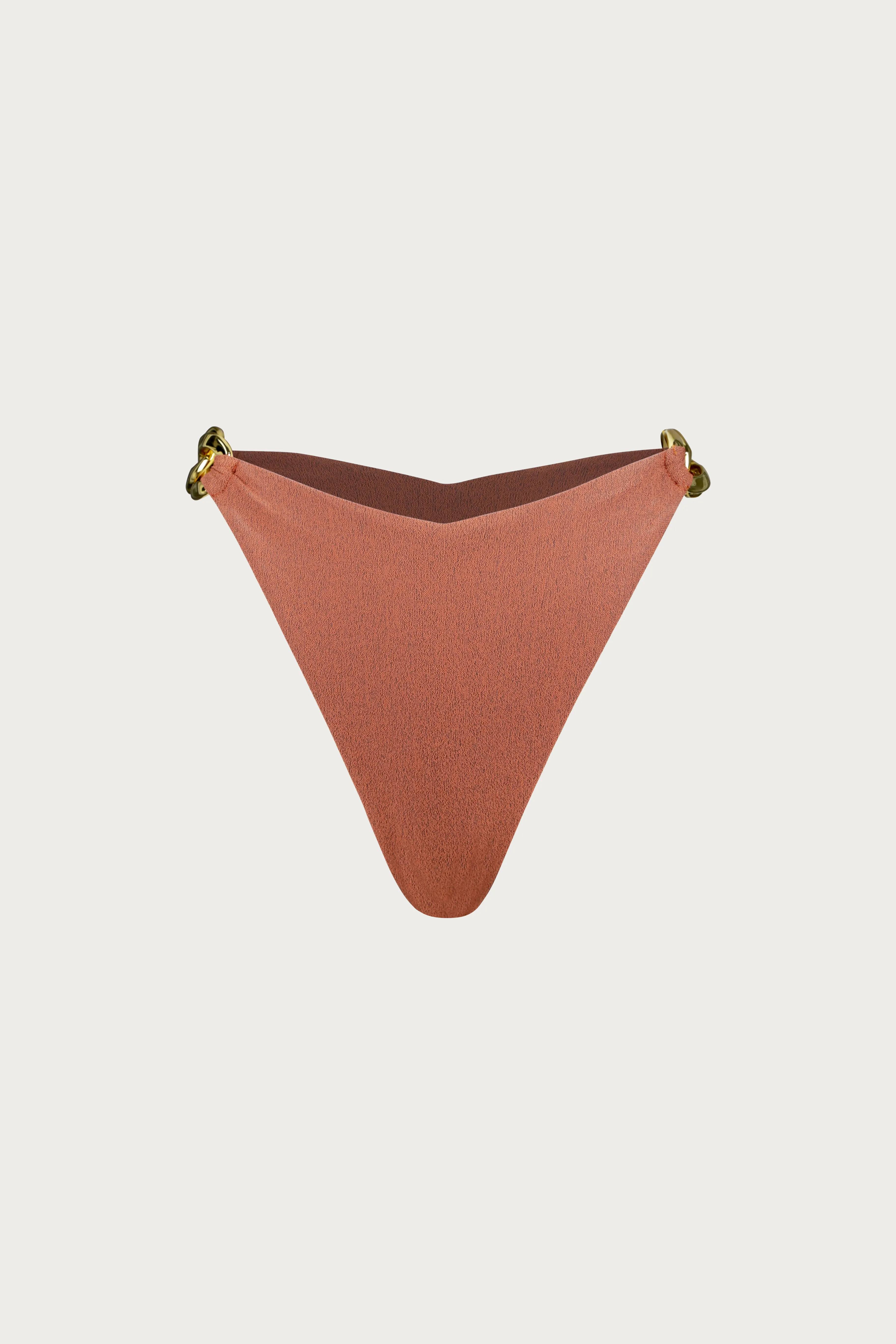 Gold Chain High Rise (Faux Suede Burnt Sienna) sold by SAME