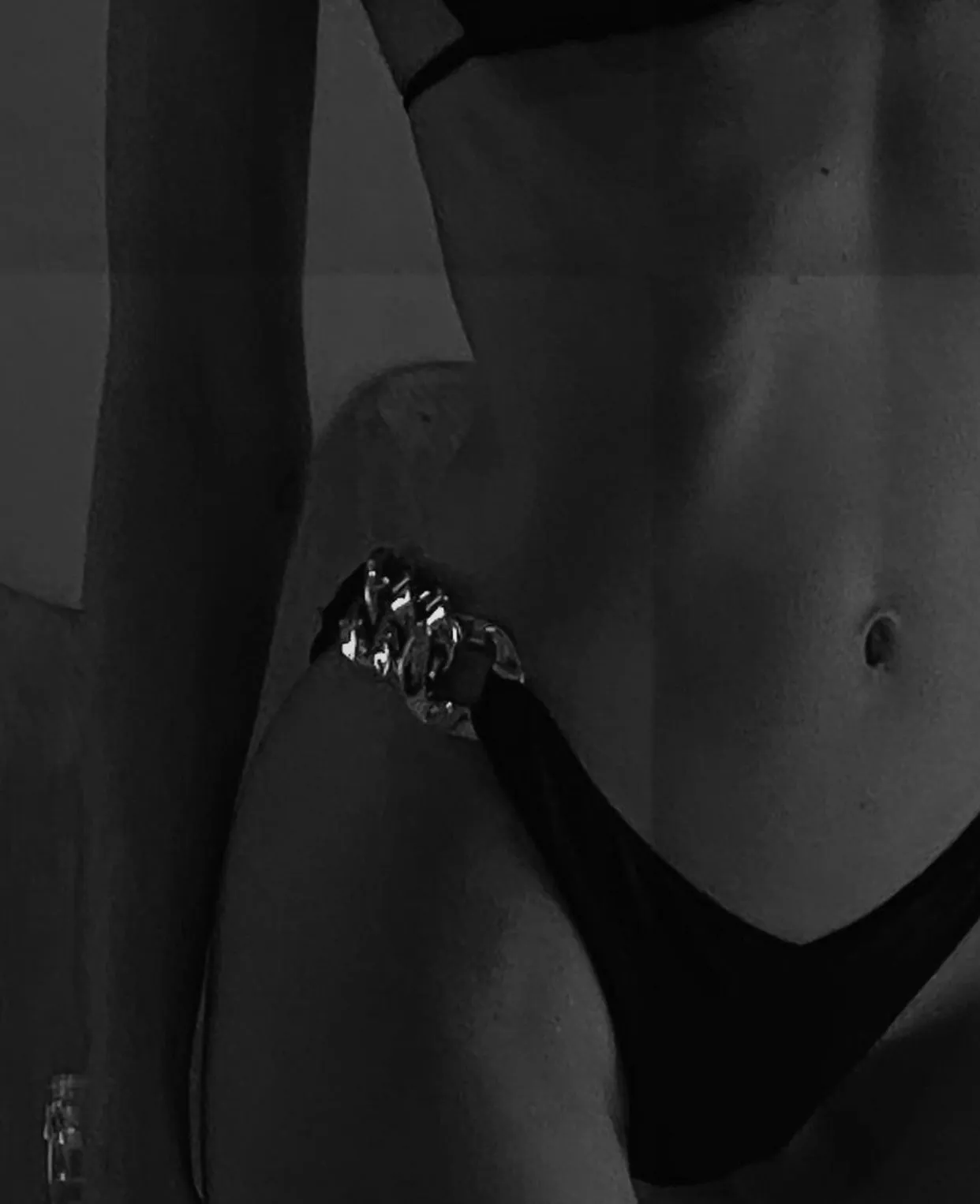 Gold Chain Brief (Faux Suede Black) sold by SAME product image thumbnail 2