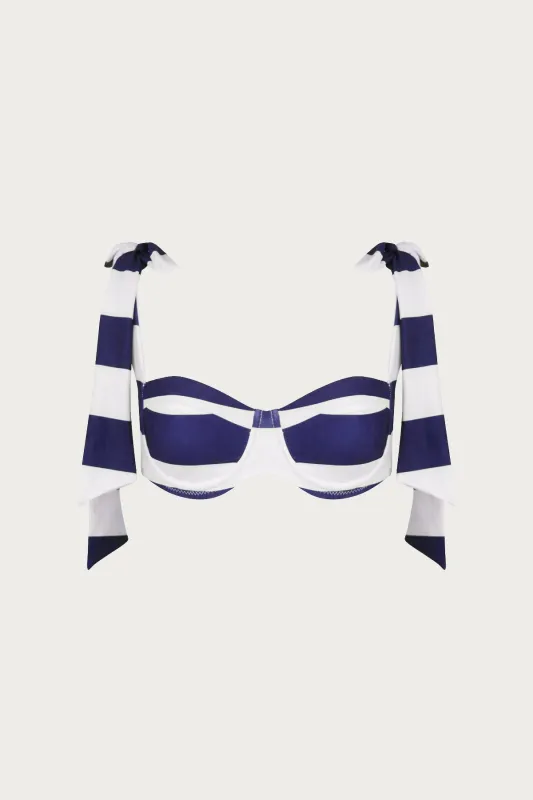 The Lady Bra (Navy/Cream Stripe) sold by SAME