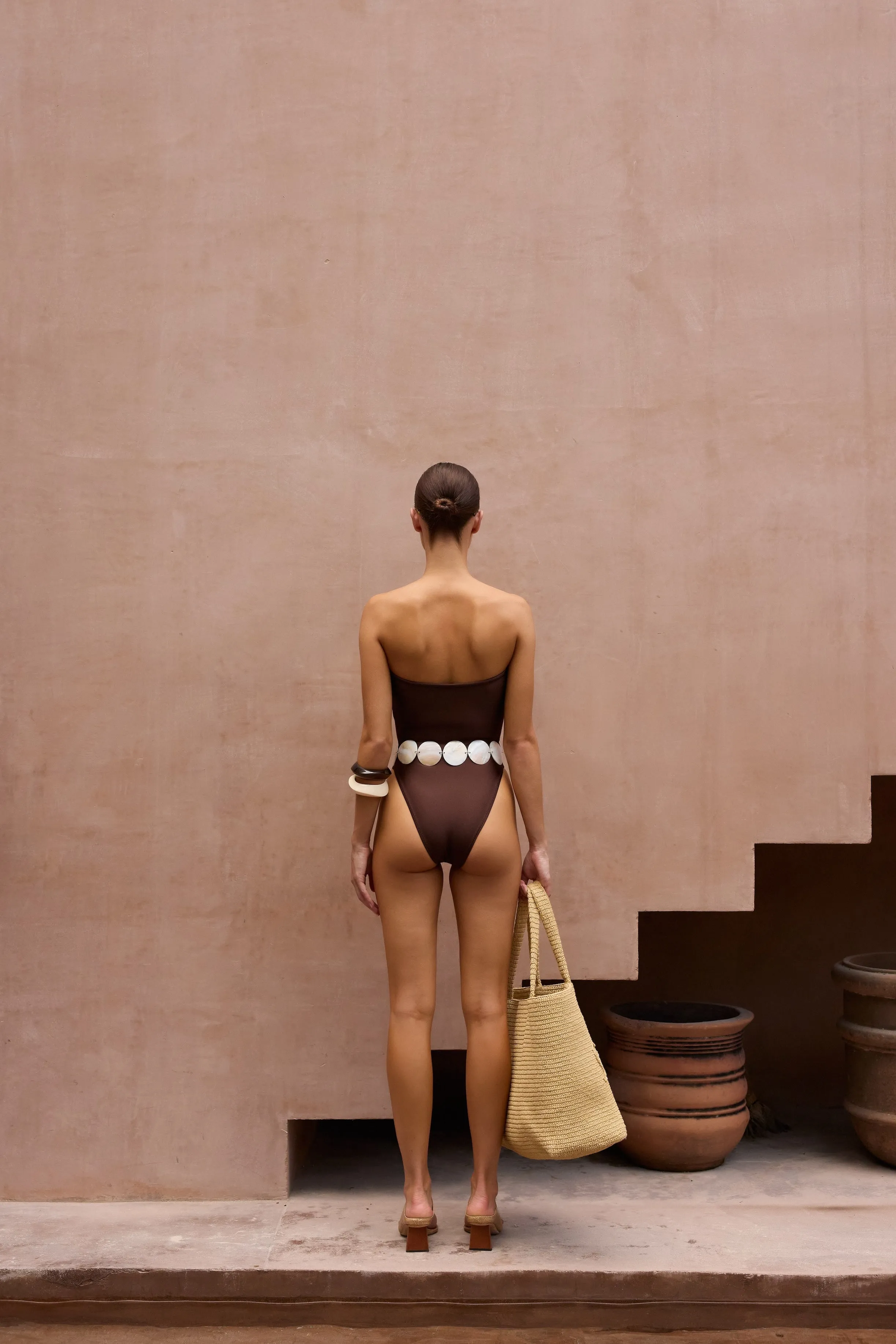 Strapless One Piece (Chocolate Brown) sold by SAME product image thumbnail 4