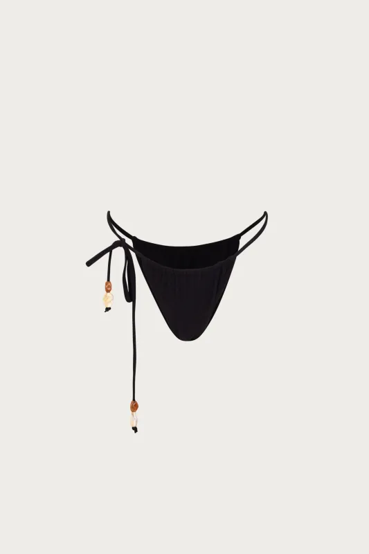 Stone Beaded String Bottom (Faux Suede Black) sold by SAME