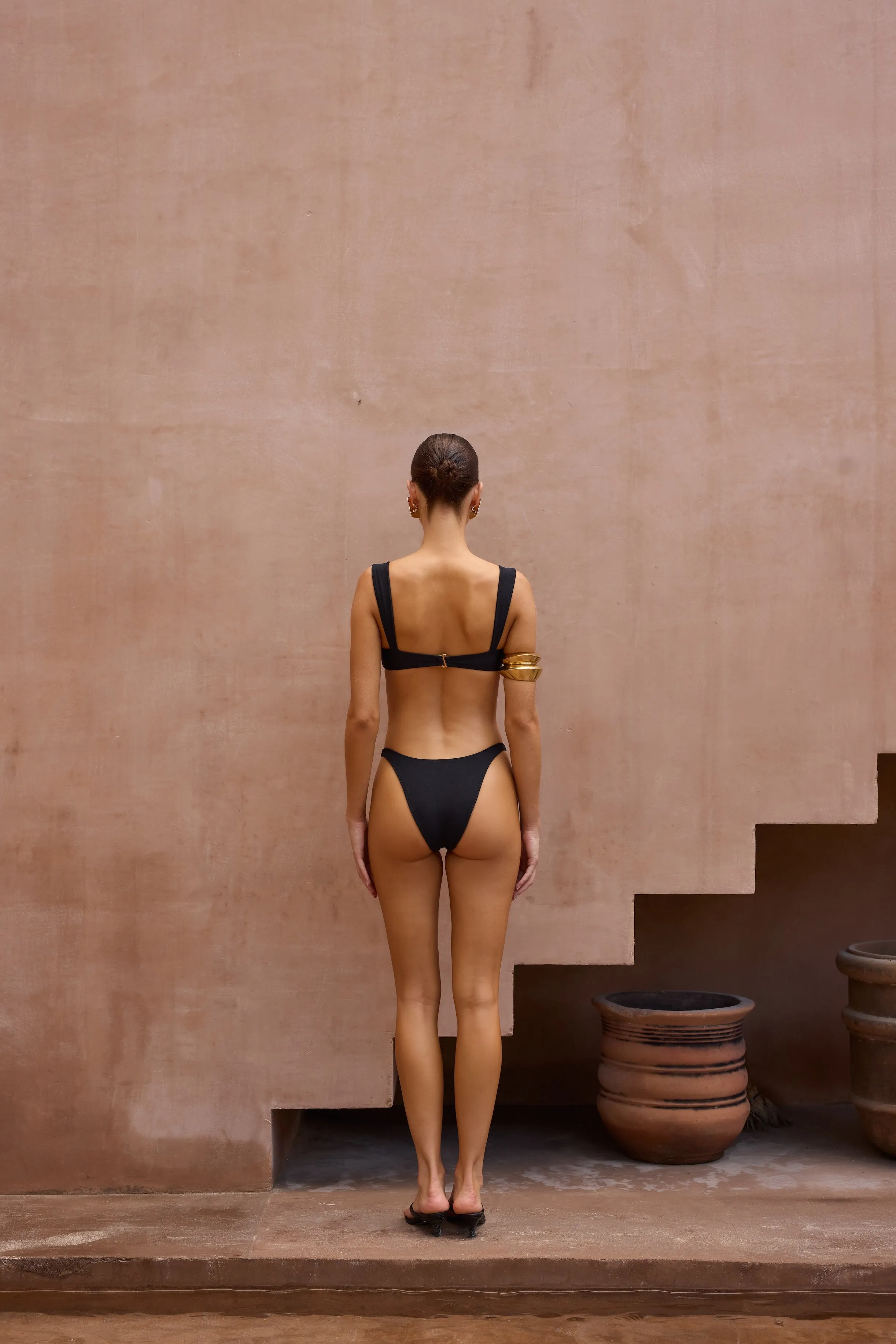 90s Bottom (Faux Suede Black) sold by SAME product image thumbnail 4