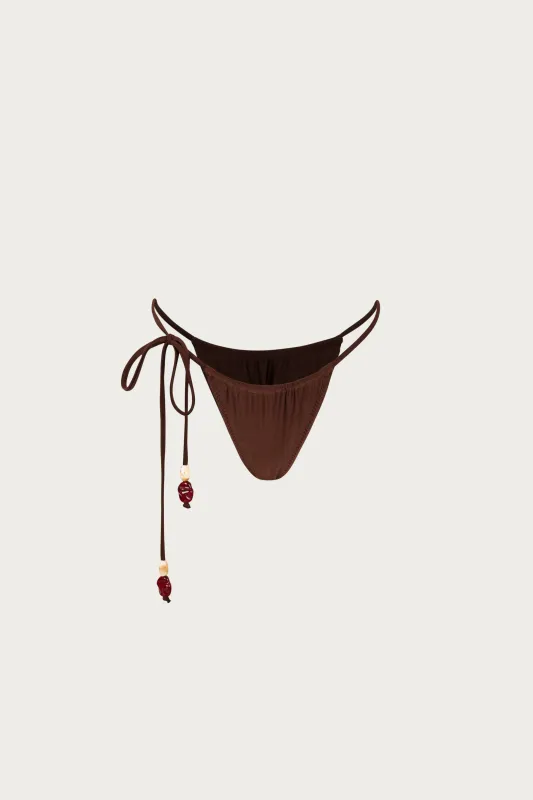 Stone Beaded String Bottom (Chocolate Brown) sold by SAME
