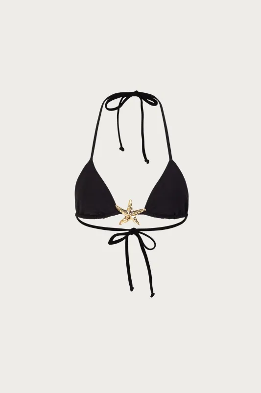 Starfish Triangle Top (Faux Suede Black) sold by SAME