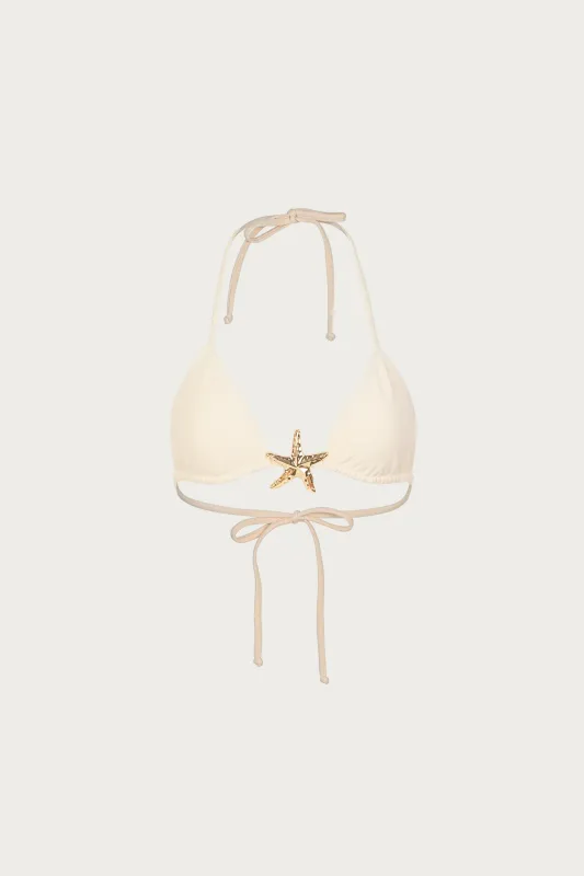 Starfish Triangle Top (Faux Suede Cream) sold by SAME