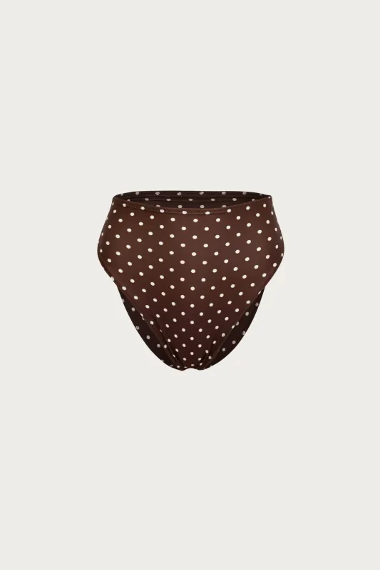 High Rise Bottom (Brown Cream Polka Dot) sold by SAME