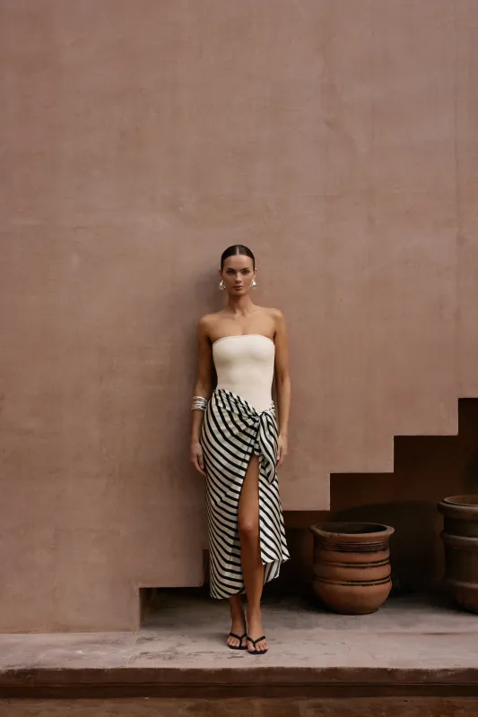 Silk Sarong (Diagonal Stripe) made by SAME