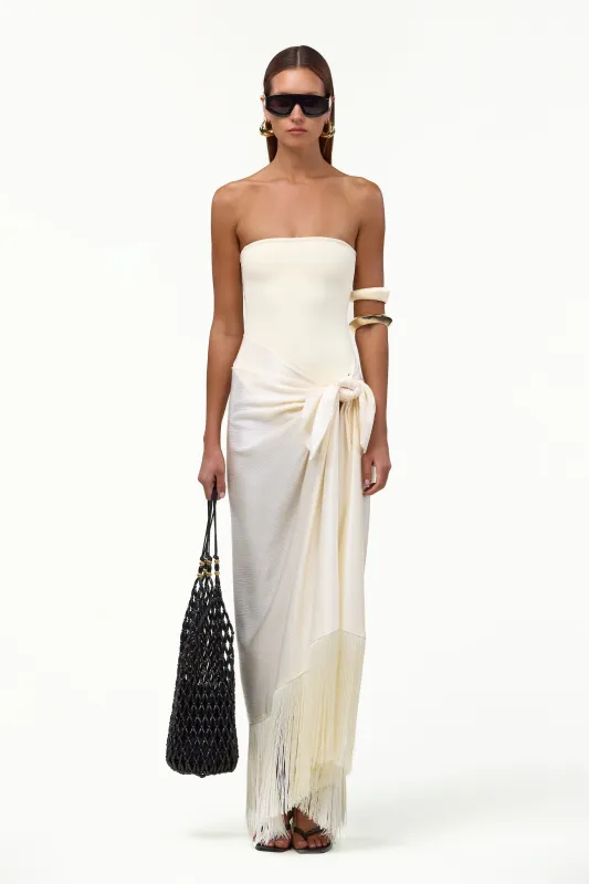 Fringe Sarong (Cream) made by SAME