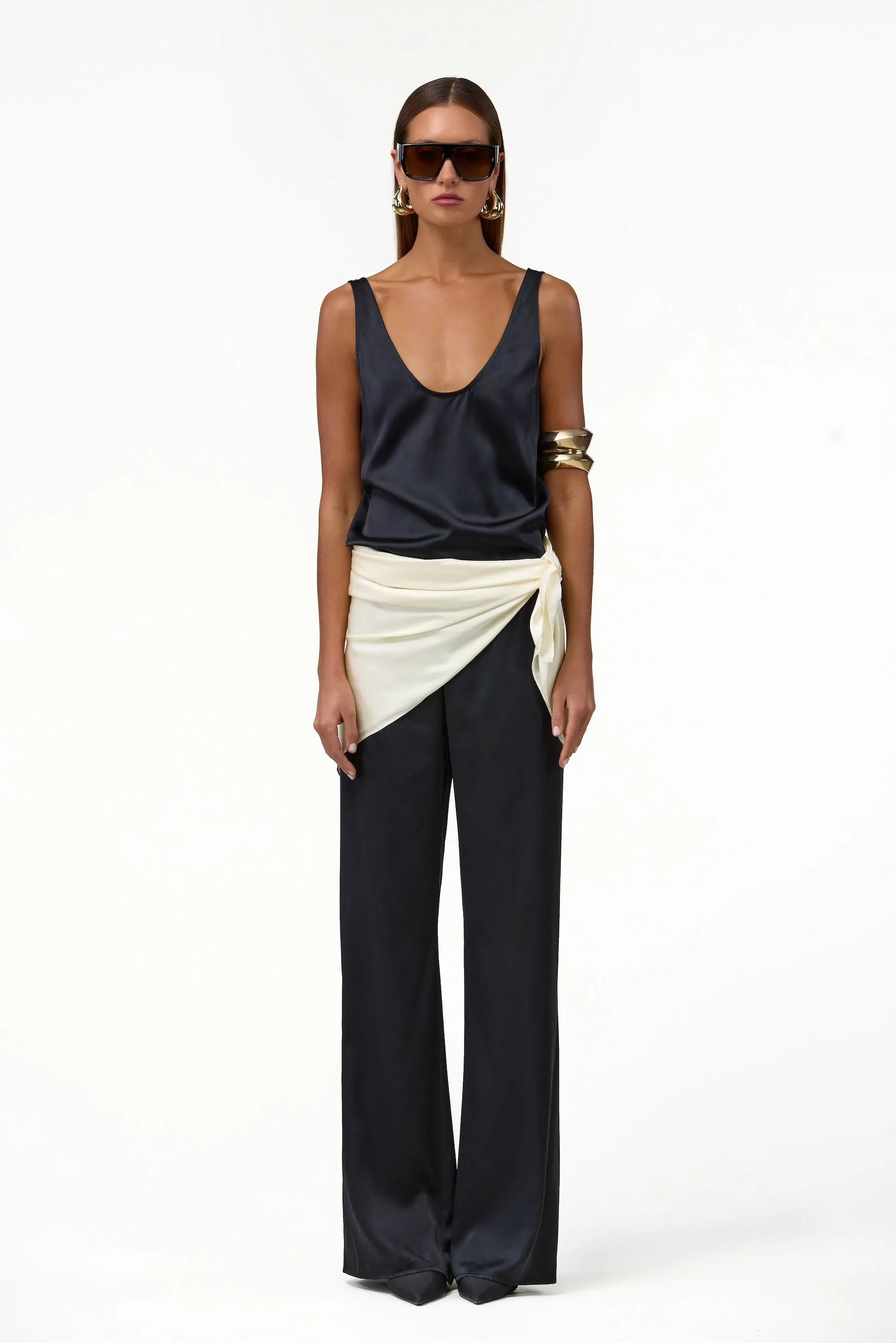 Silk Scarf (Cream) sold by SAME product image thumbnail 4