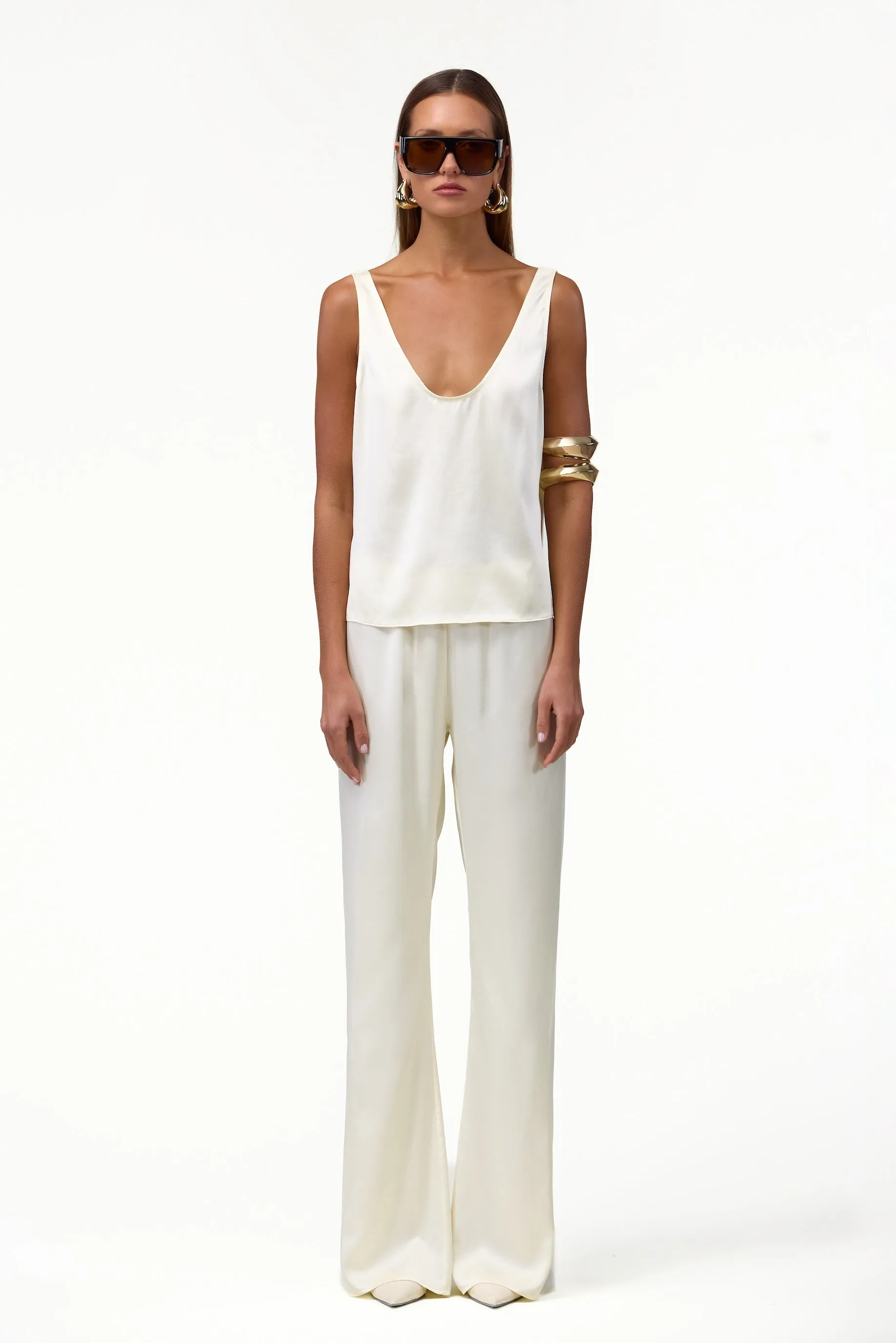 Silk Top (Cream) sold by SAME product image thumbnail 2