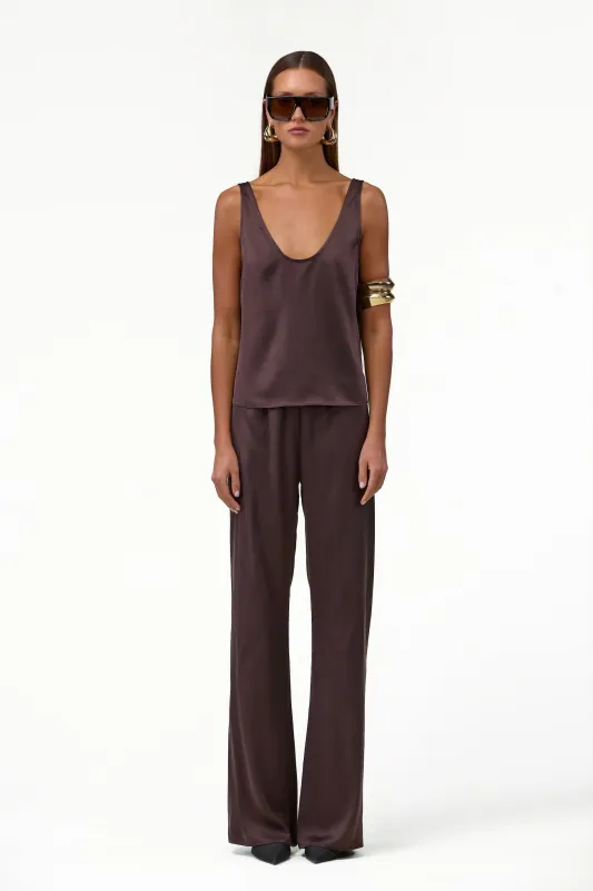 Silk Top (Chocolate Brown) sold by SAME