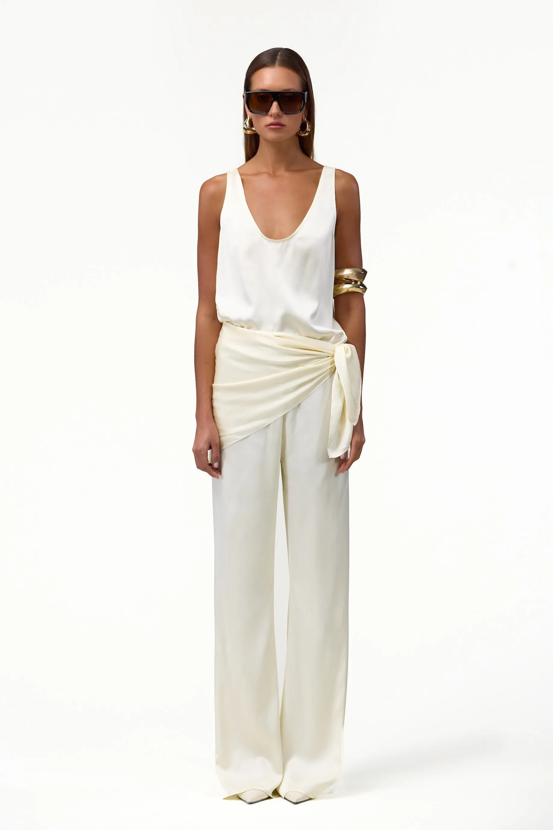 Silk Pant (Cream) sold by SAME product image thumbnail 2