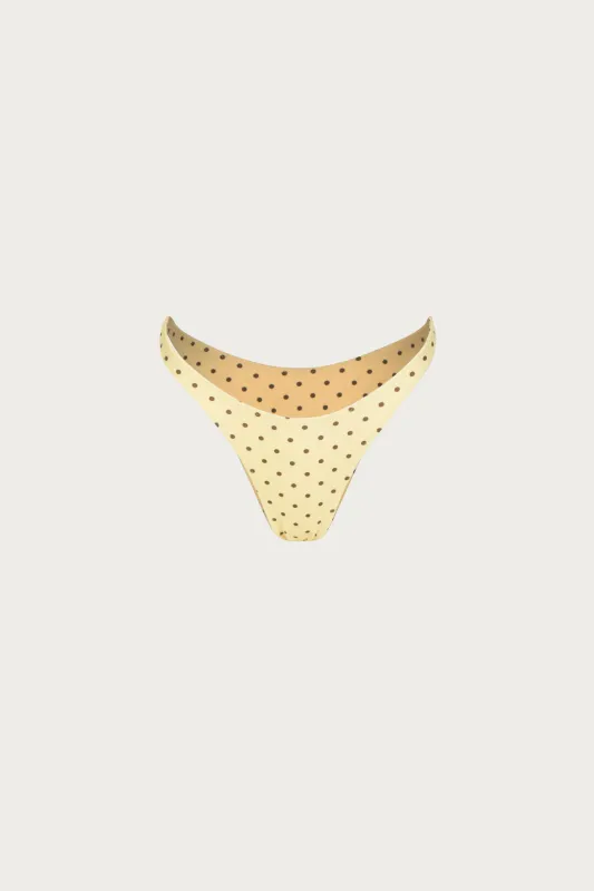 90s Bottom (Yellow Brown Polka Dot) made by SAME