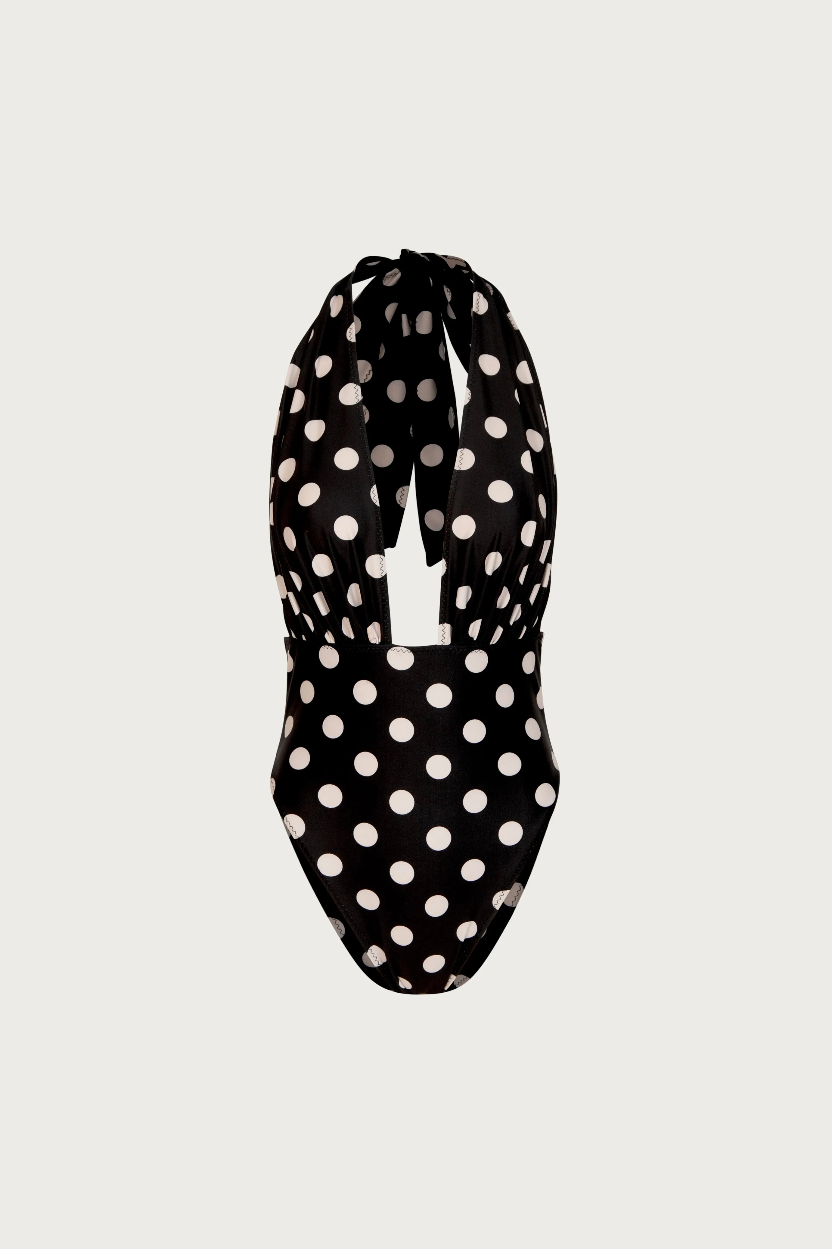 V One Piece (Black Taupe Polka Dot) sold by SAME