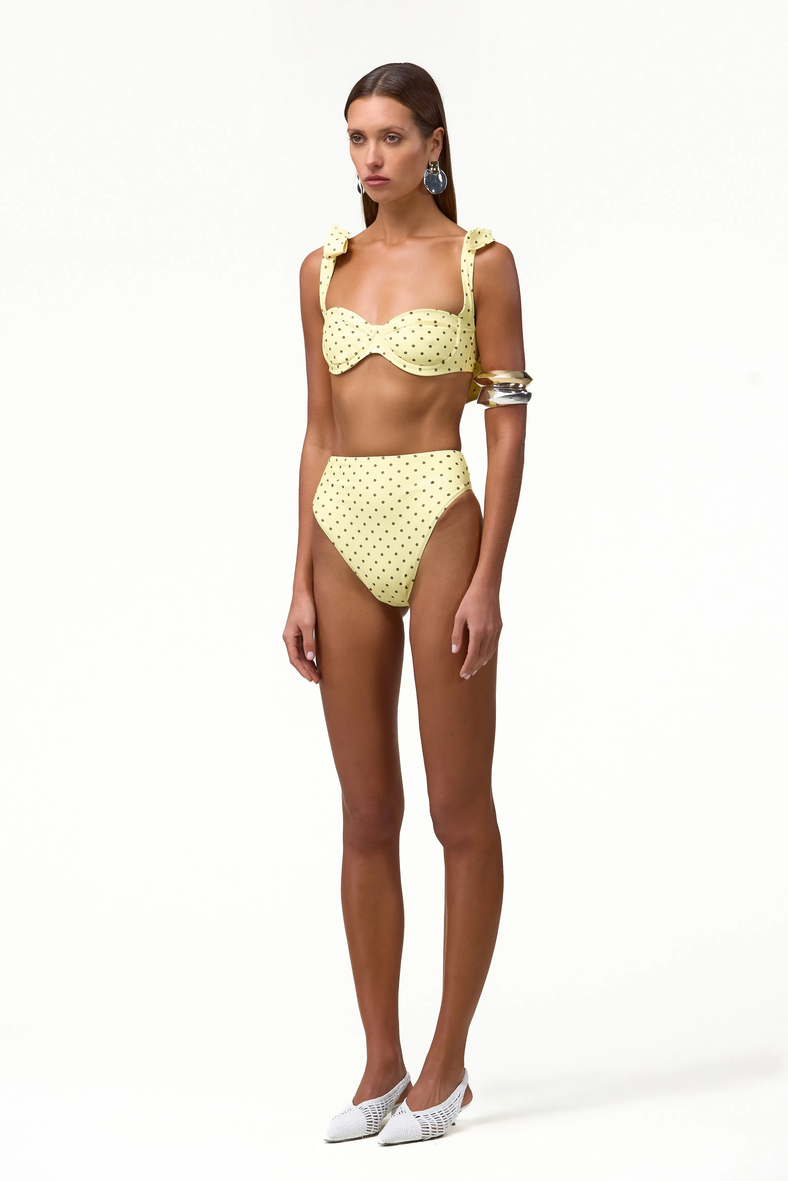 High Rise Bottom (Yellow Brown Polka Dot) sold by SAME product image thumbnail 3