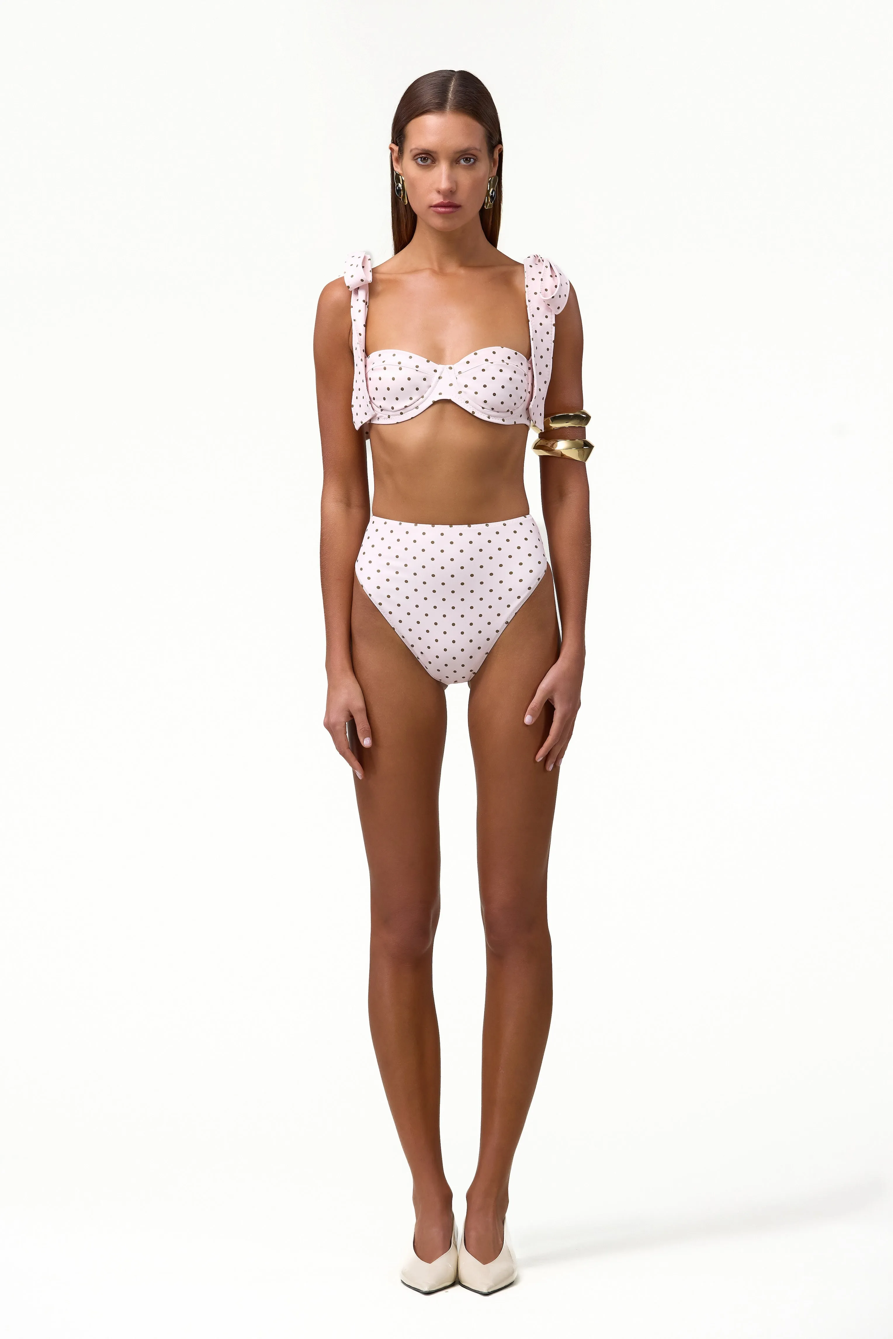 High Rise Bottom (Pink Brown Polka Dot) sold by SAME product image thumbnail 2