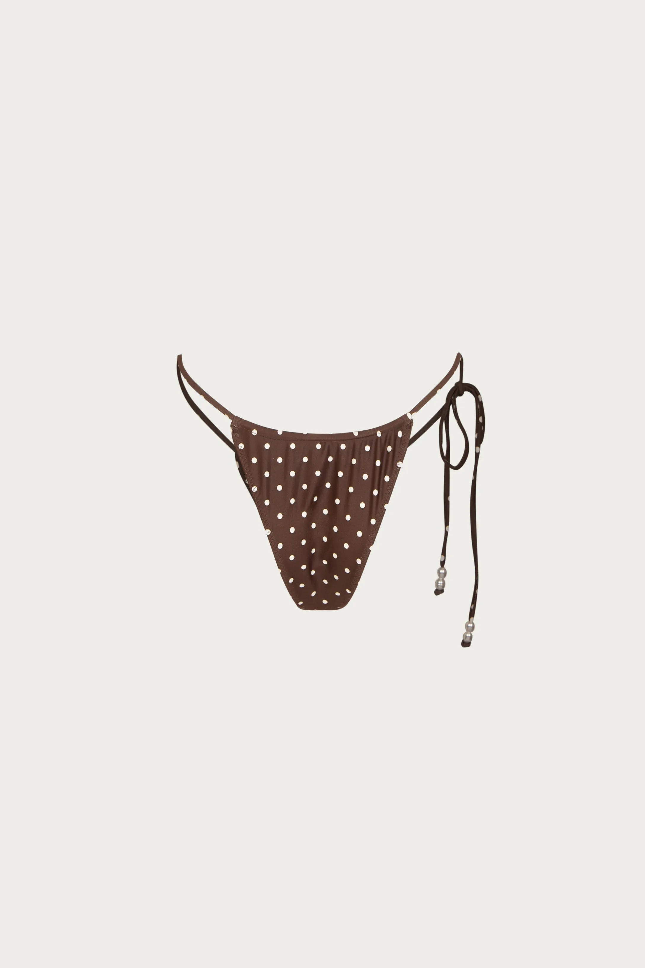 Beaded String Bottom (Brown Cream Polka Dot) sold by SAME product image thumbnail 2