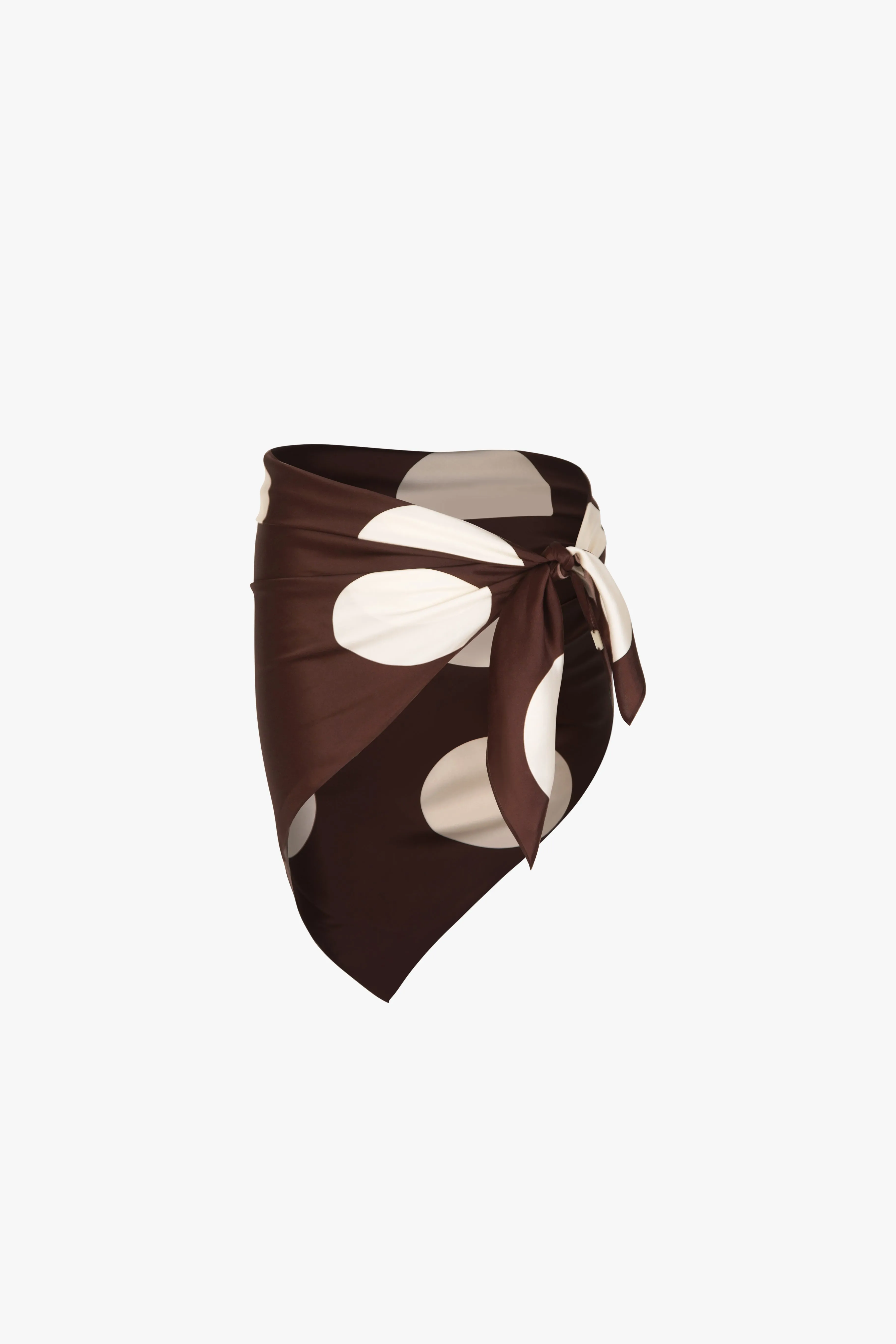 Silk Scarf (Chocolate Brown Polka Dot) sold by SAME