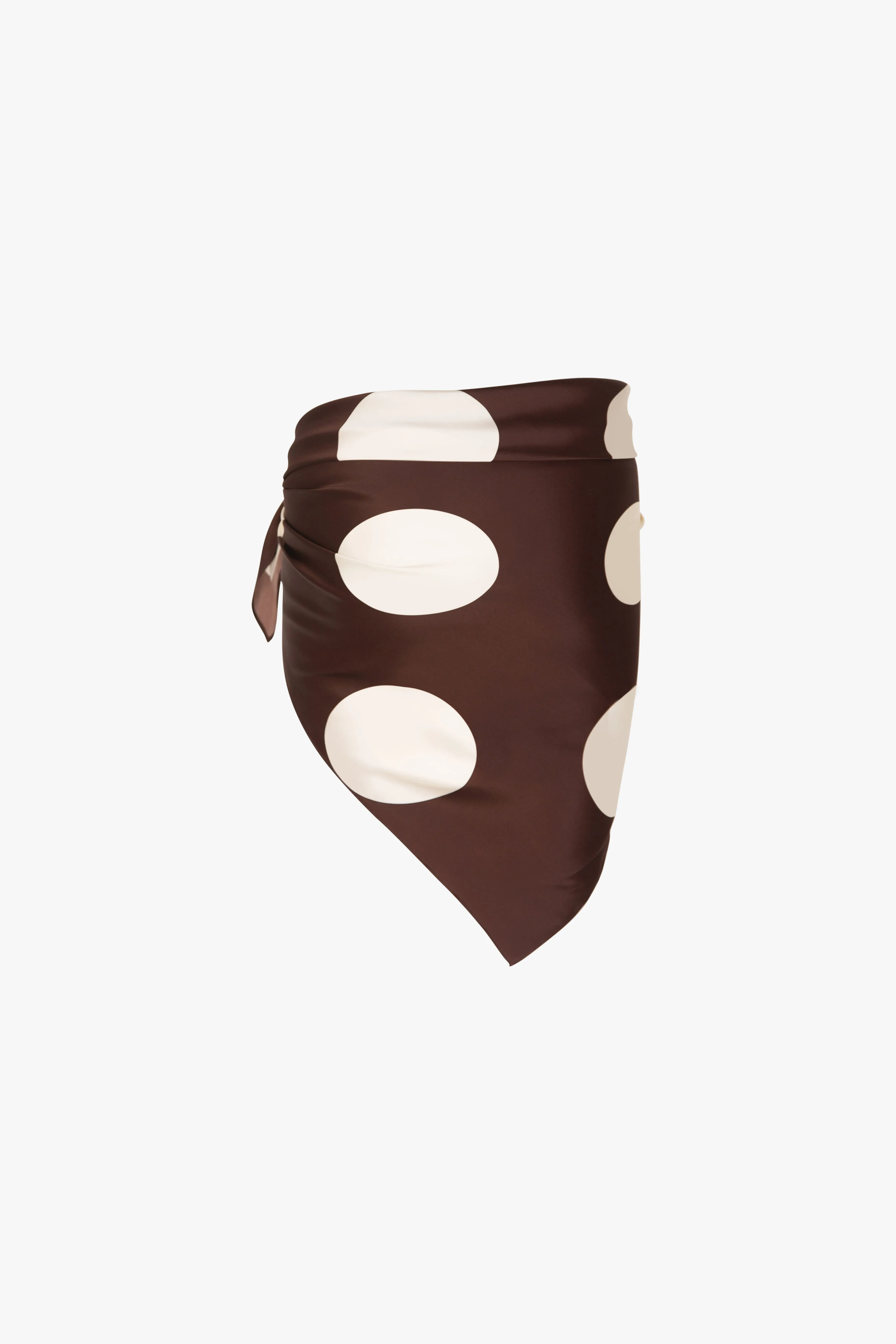 Silk Scarf (Chocolate Brown Polka Dot) sold by SAME product image thumbnail 5