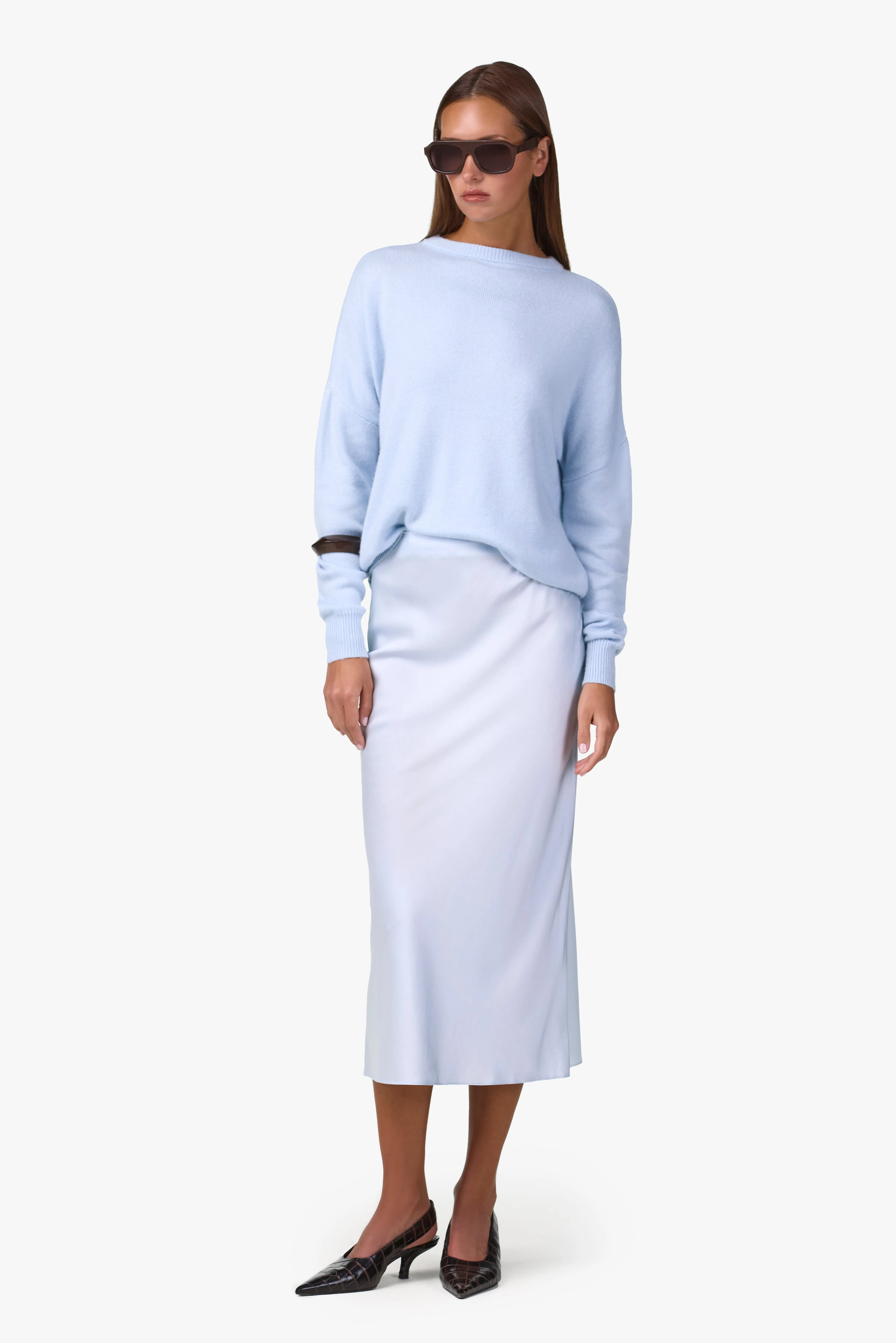 Lightweight Crewneck Sweater (Pale Blue) sold by SAME product image thumbnail 4