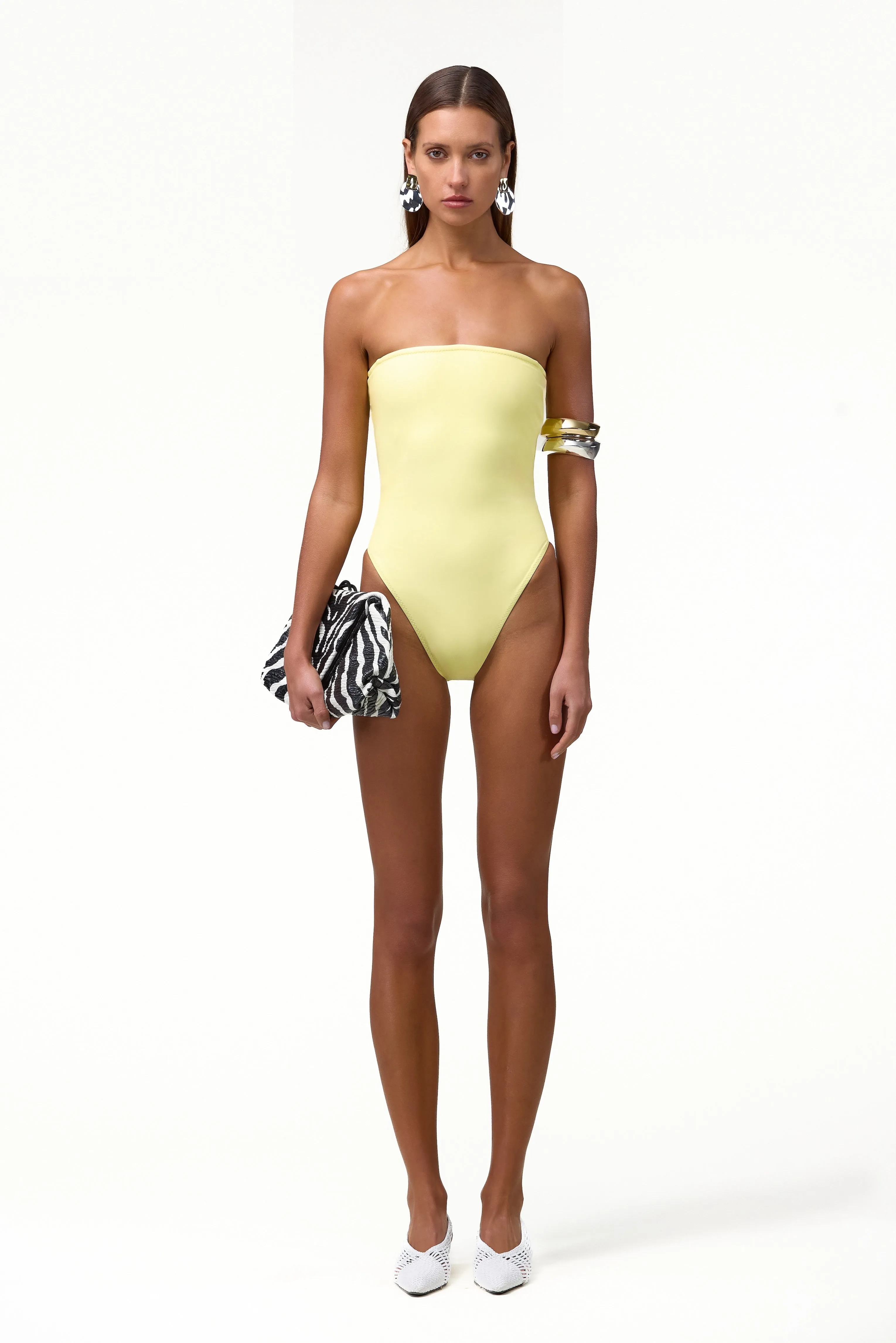 Strapless One Piece (Butter Yellow) sold by SAME